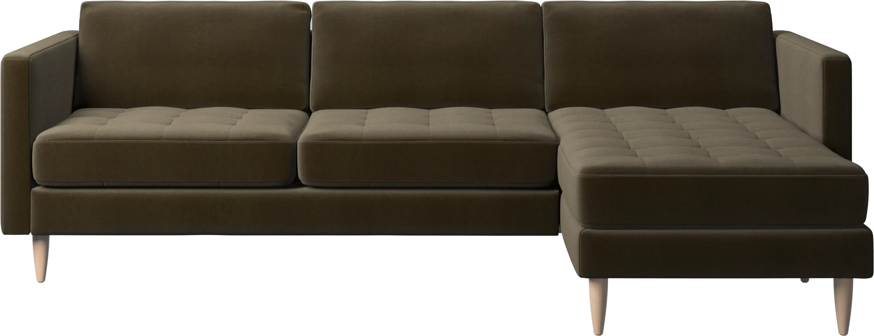 Osaka sofa with resting unit, tufted seat