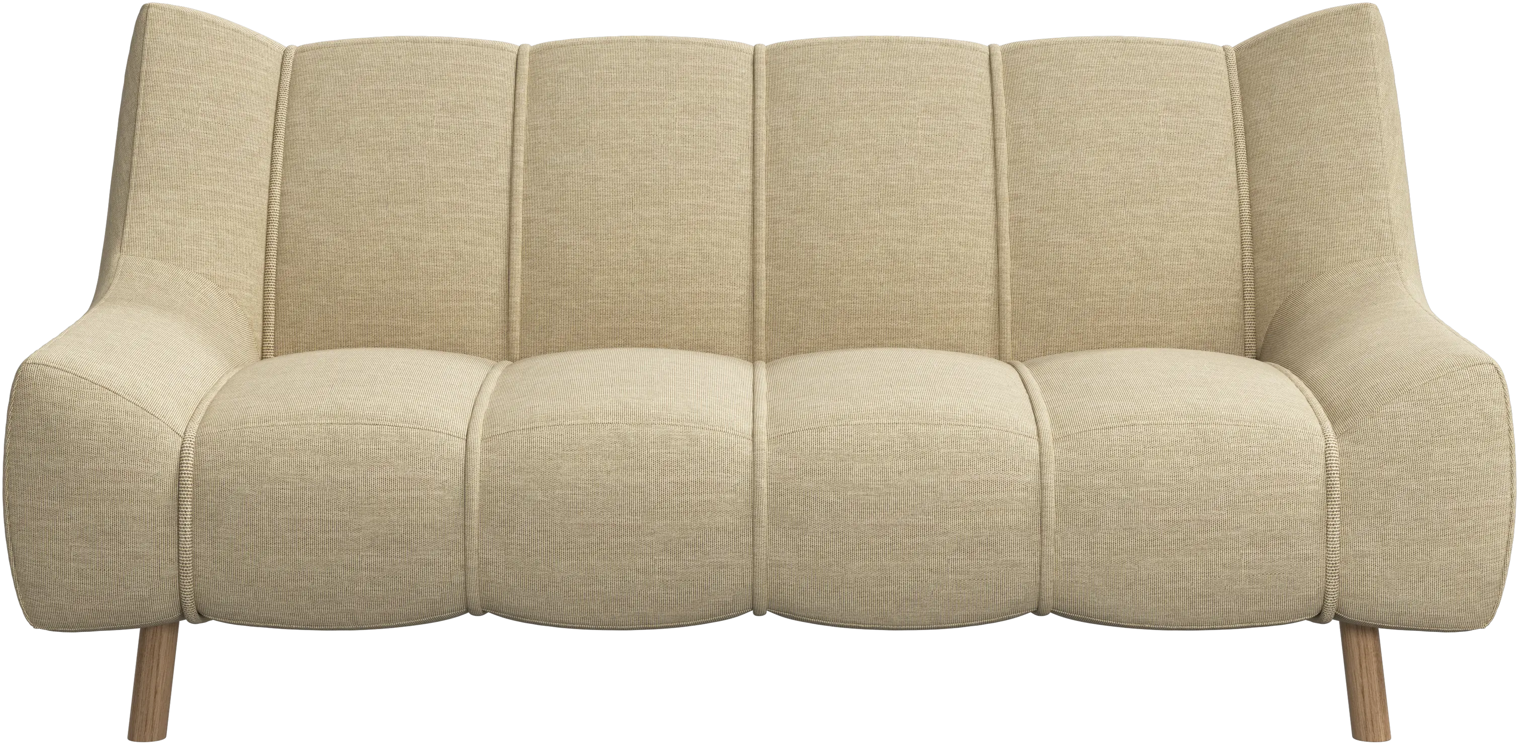 Nawabari 2 seater sofa, wooden leg