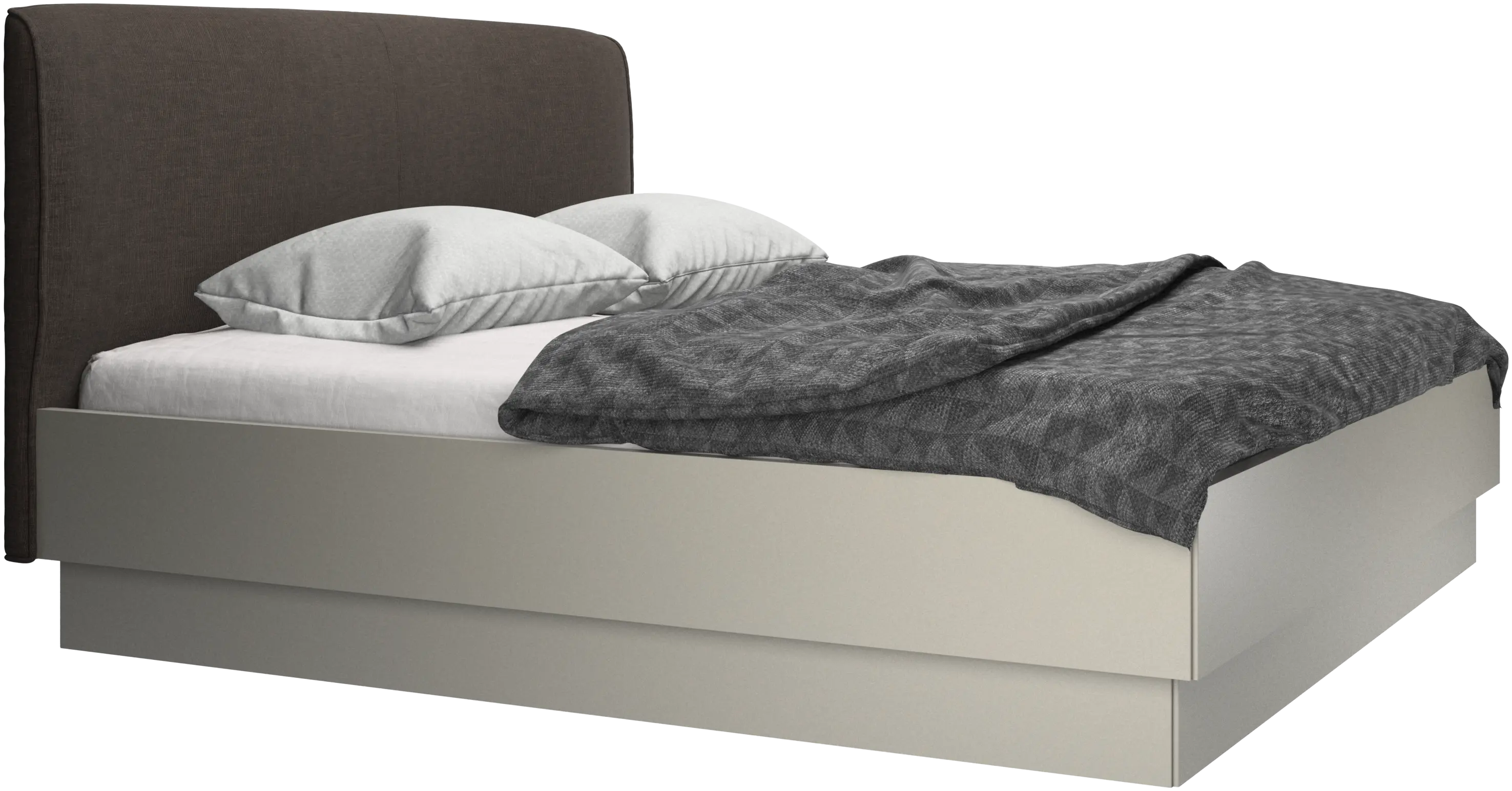 Houston, upholstered bed with storage