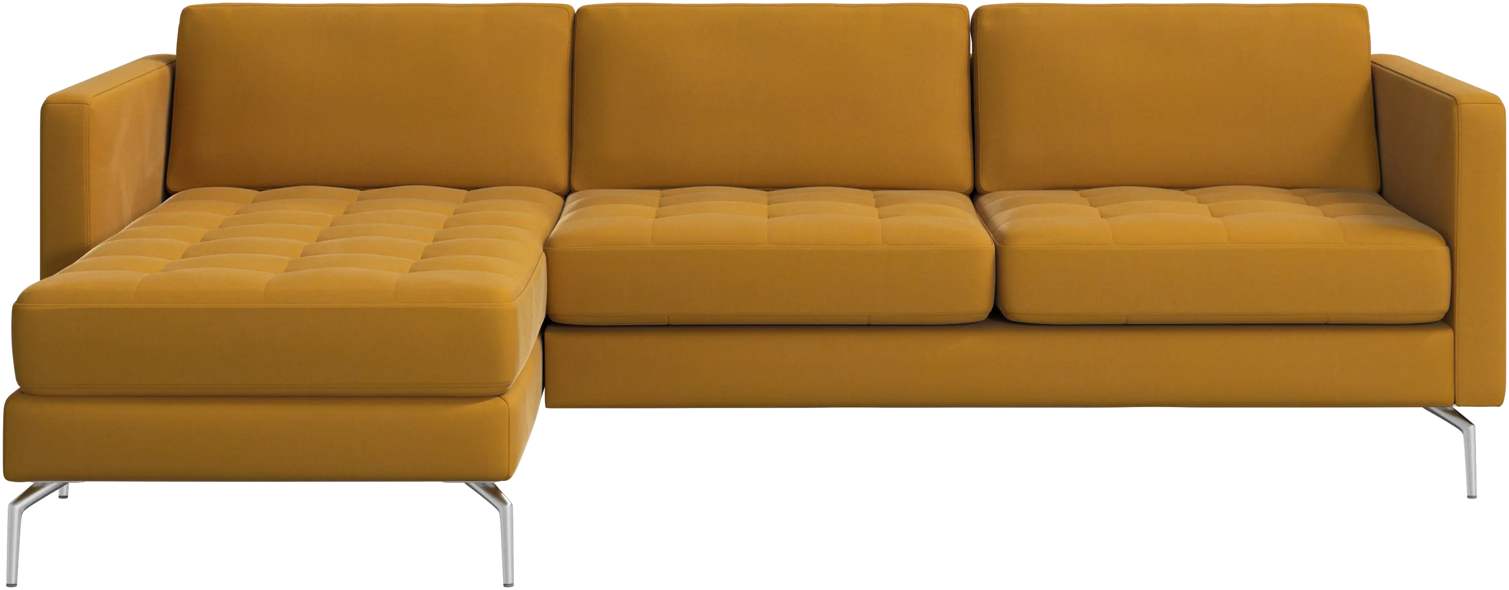 Osaka sofa with resting unit, tufted seat