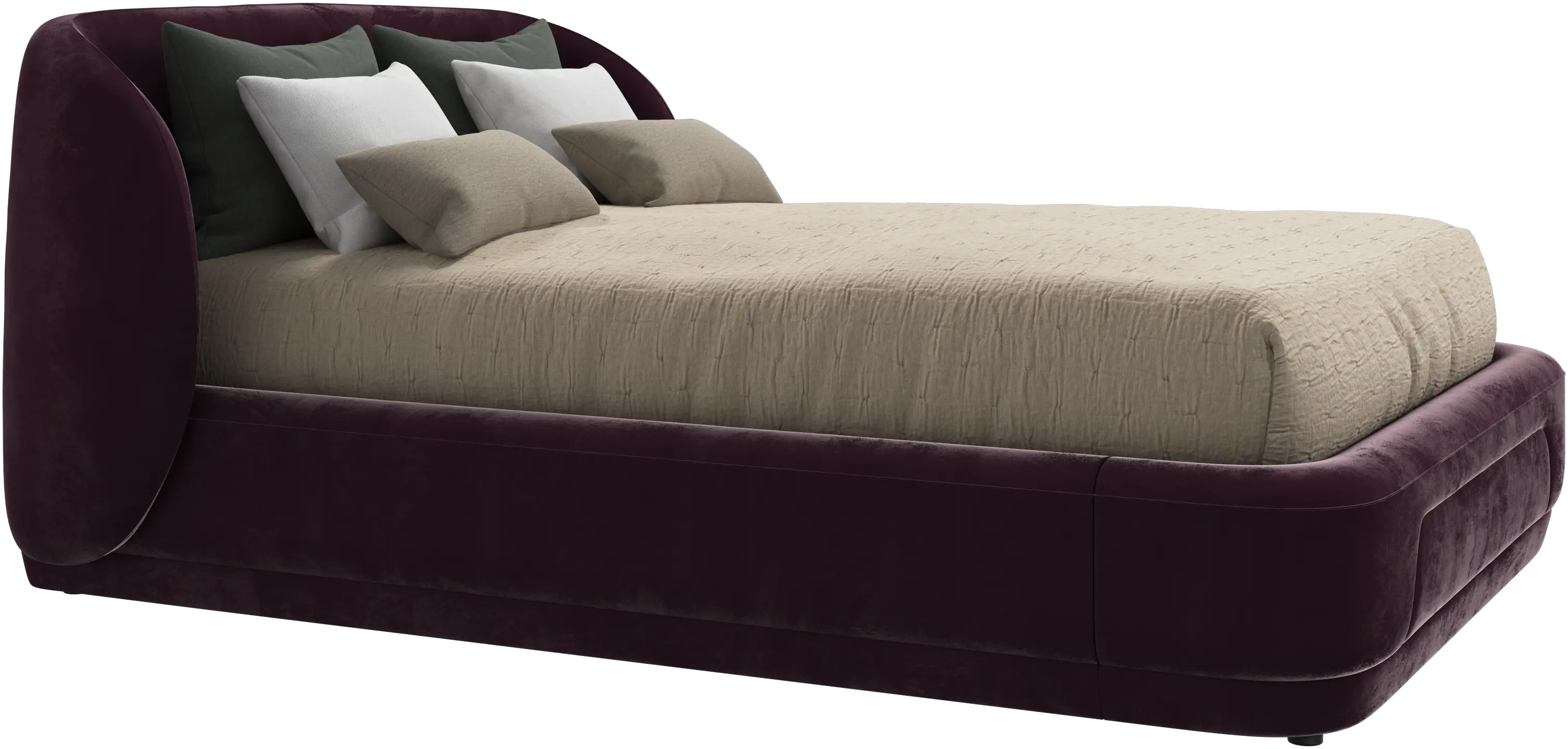 Bolzano bed with slats - W140xL200cm