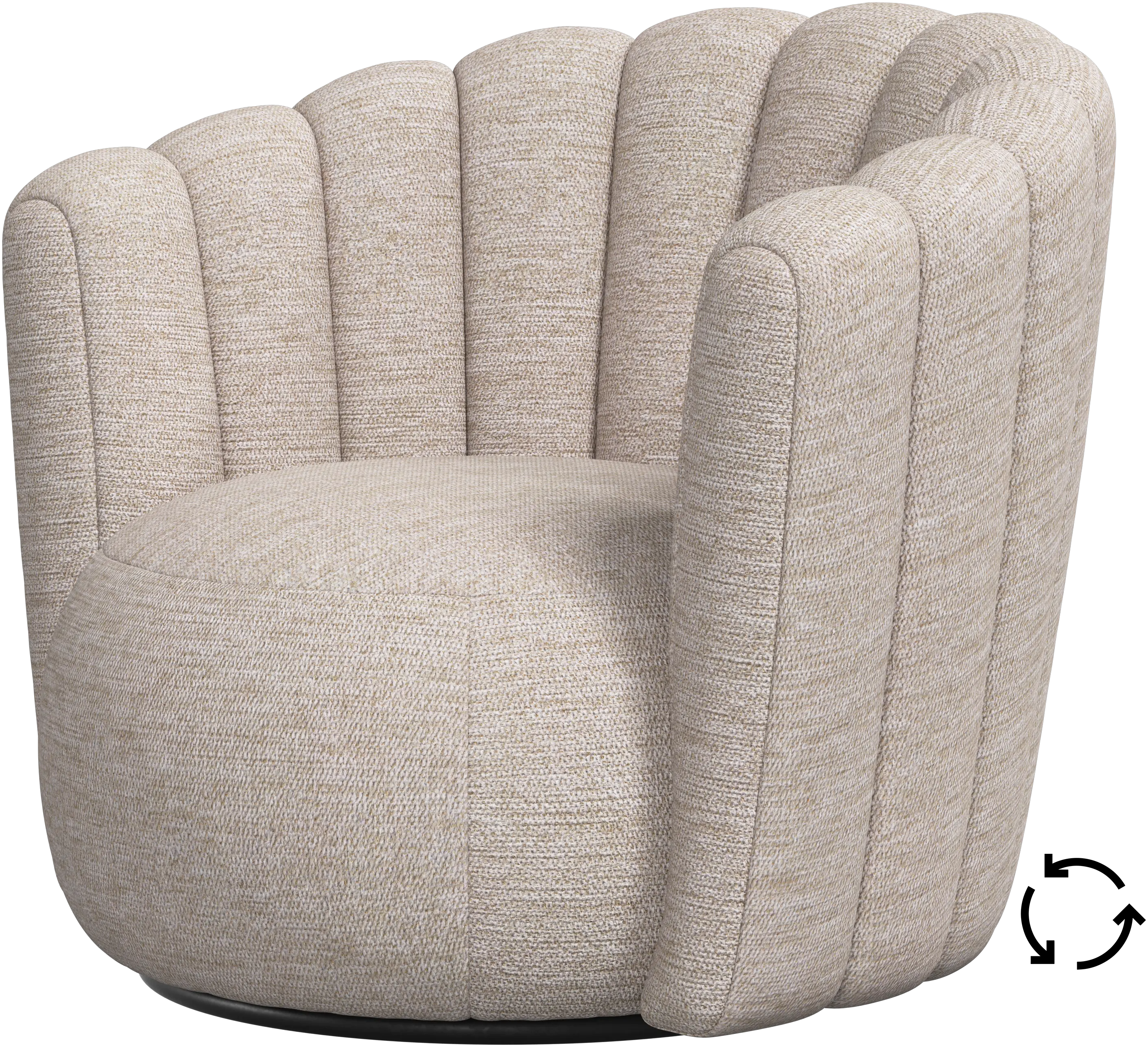 Sweet Art armchair with swivel function