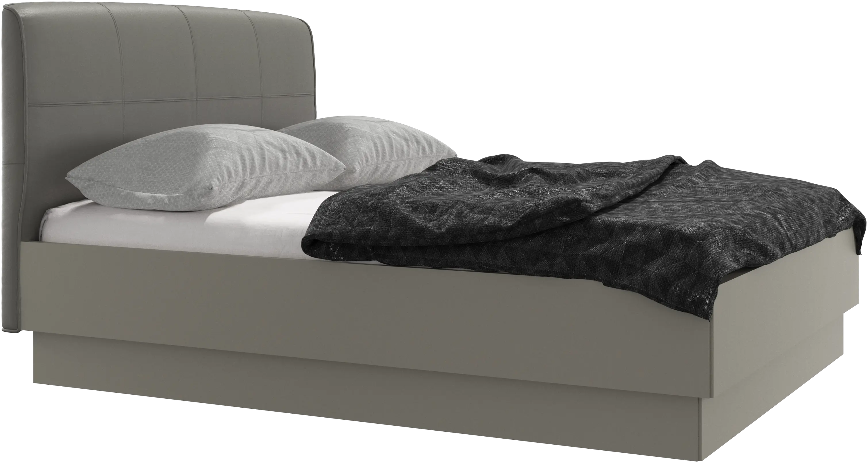 Houston, upholstered bed with storage