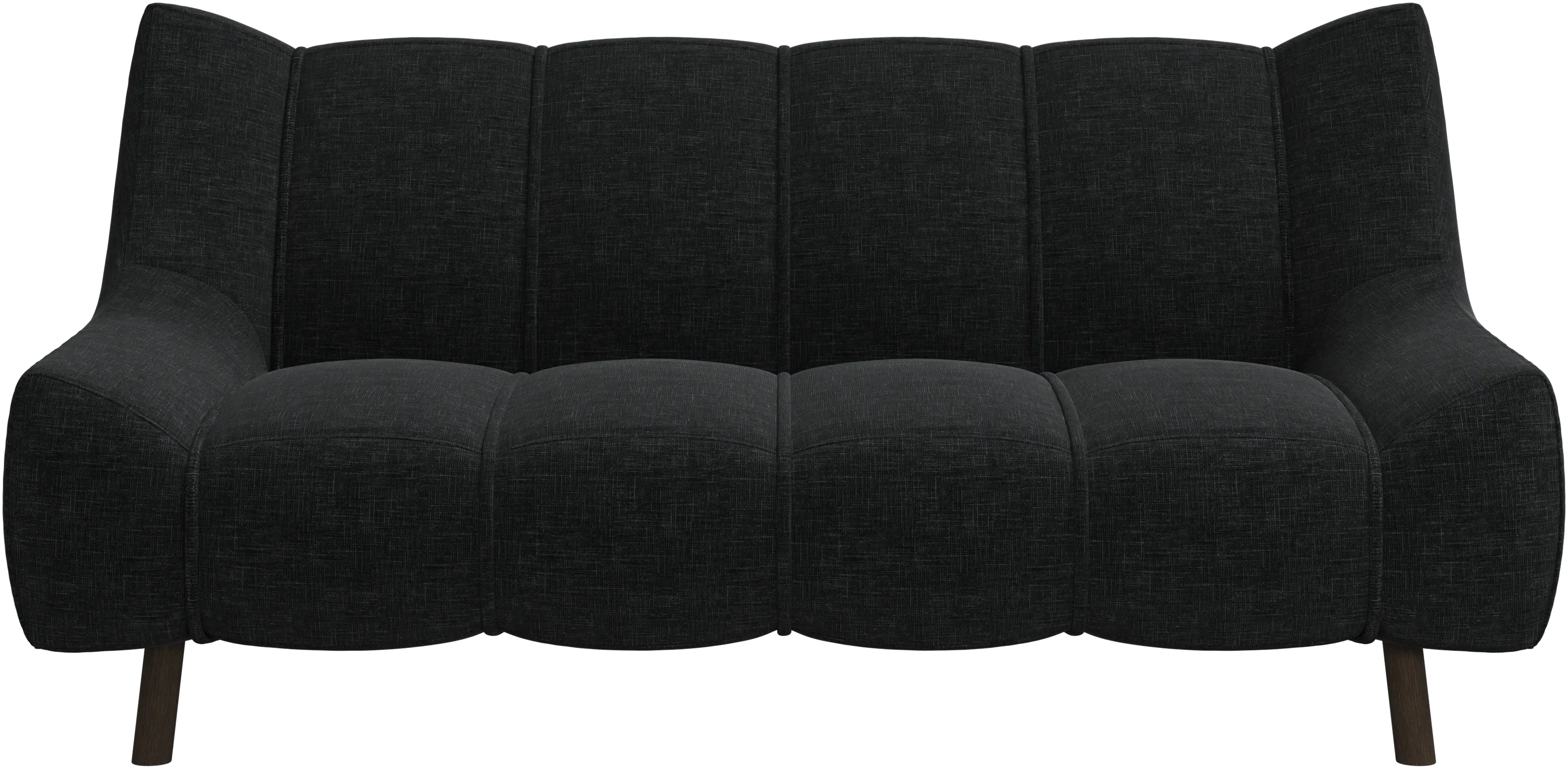 Canapé 2 places Nawabari, jambe en bois