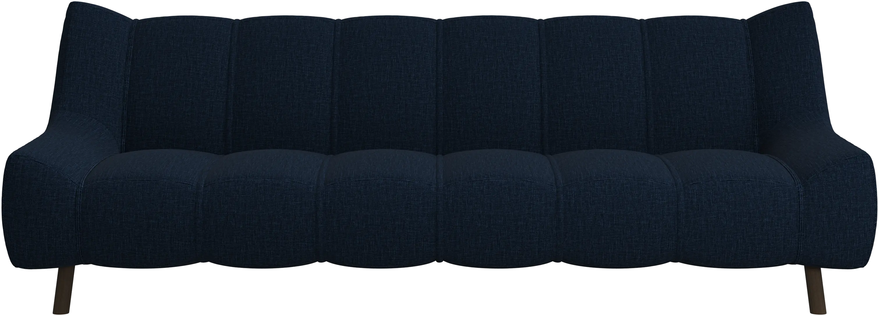 Nawabari 3 seater sofa, wooden leg