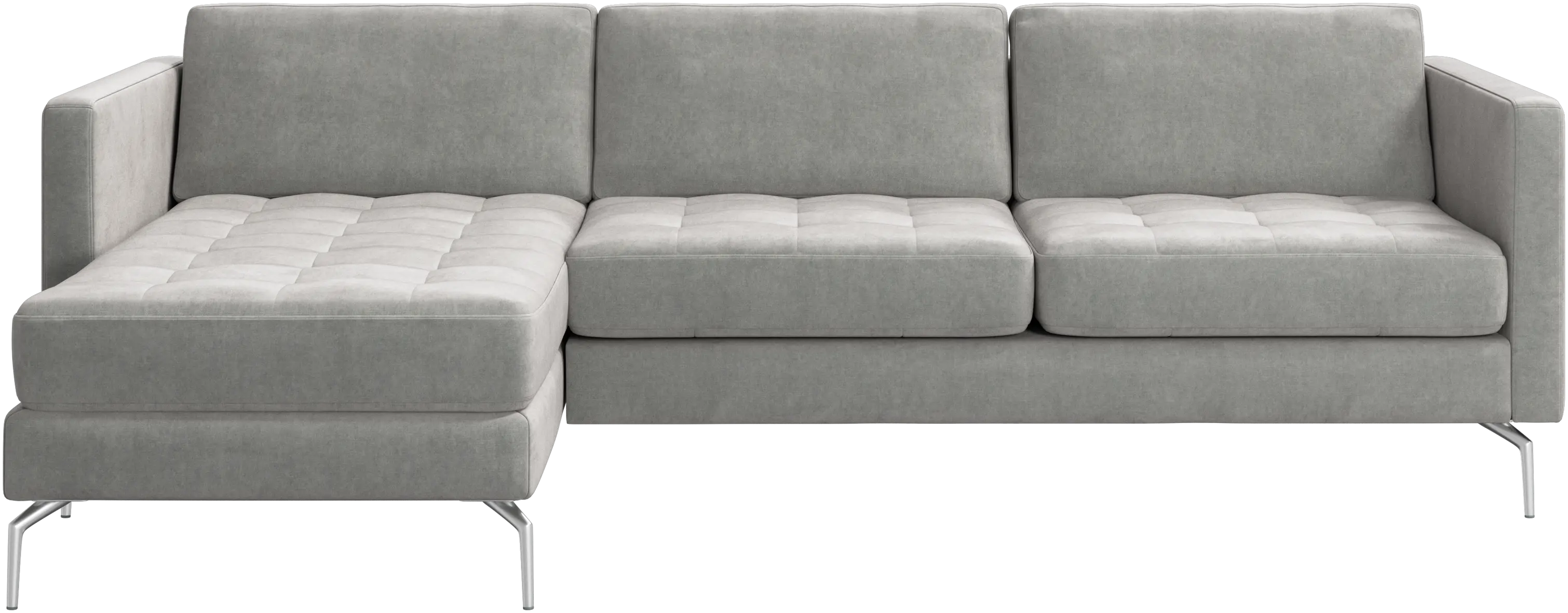 Osaka sofa with resting unit, tufted seat