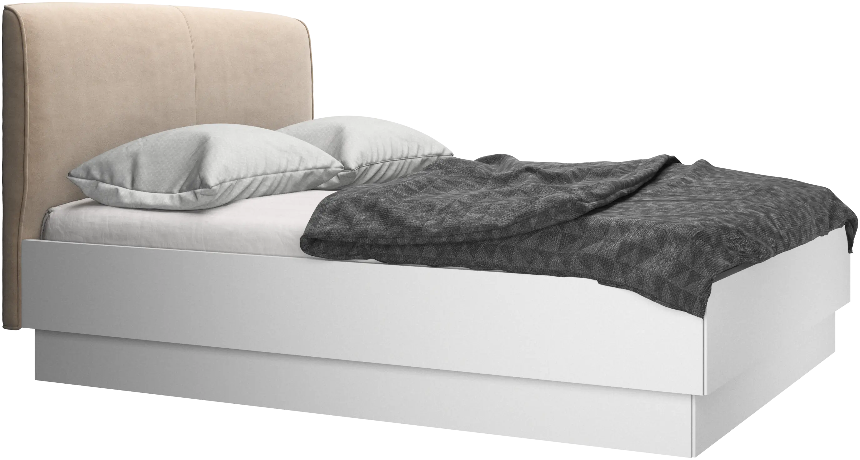Houston, cama tapizada con almacenamiento