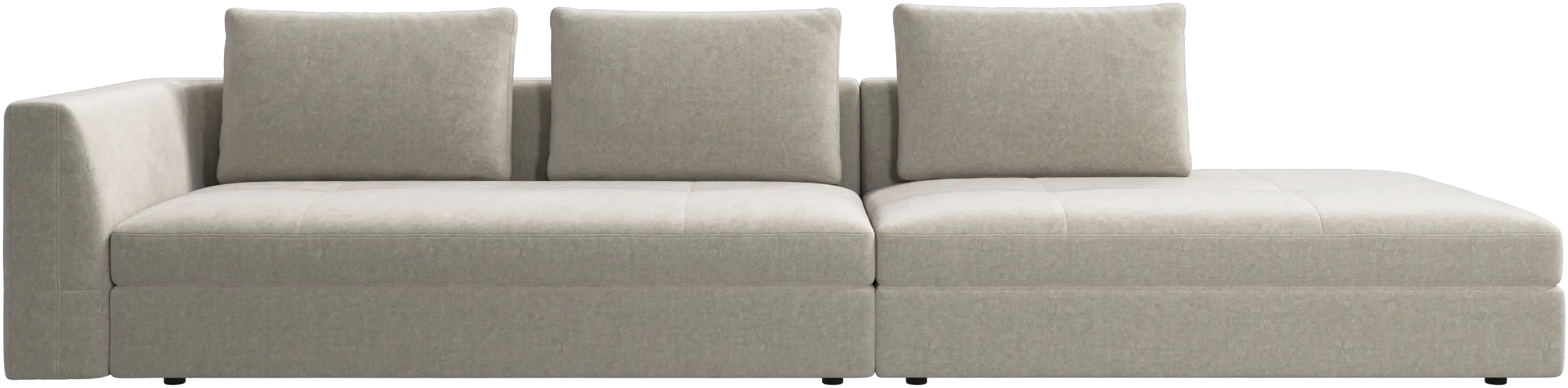 Bergamo sofa with lounging unit