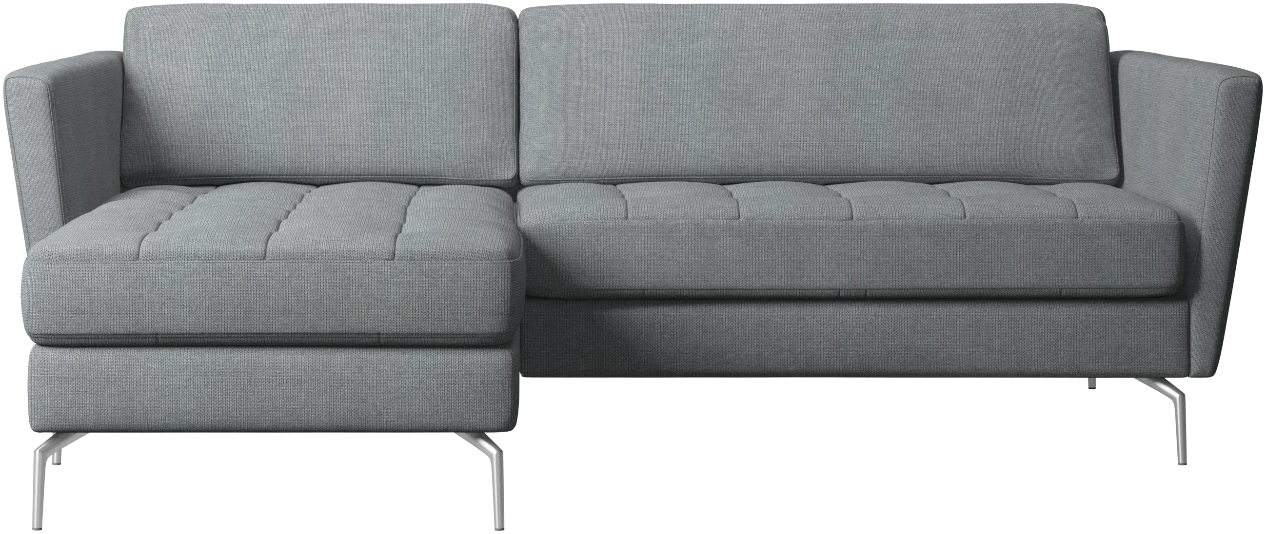 Osaka sofa with resting unit, tufted seat