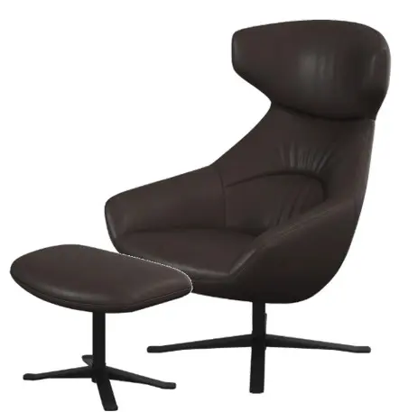 Armchairs Porto リクライニングチェア、回転式(オットマン付き)