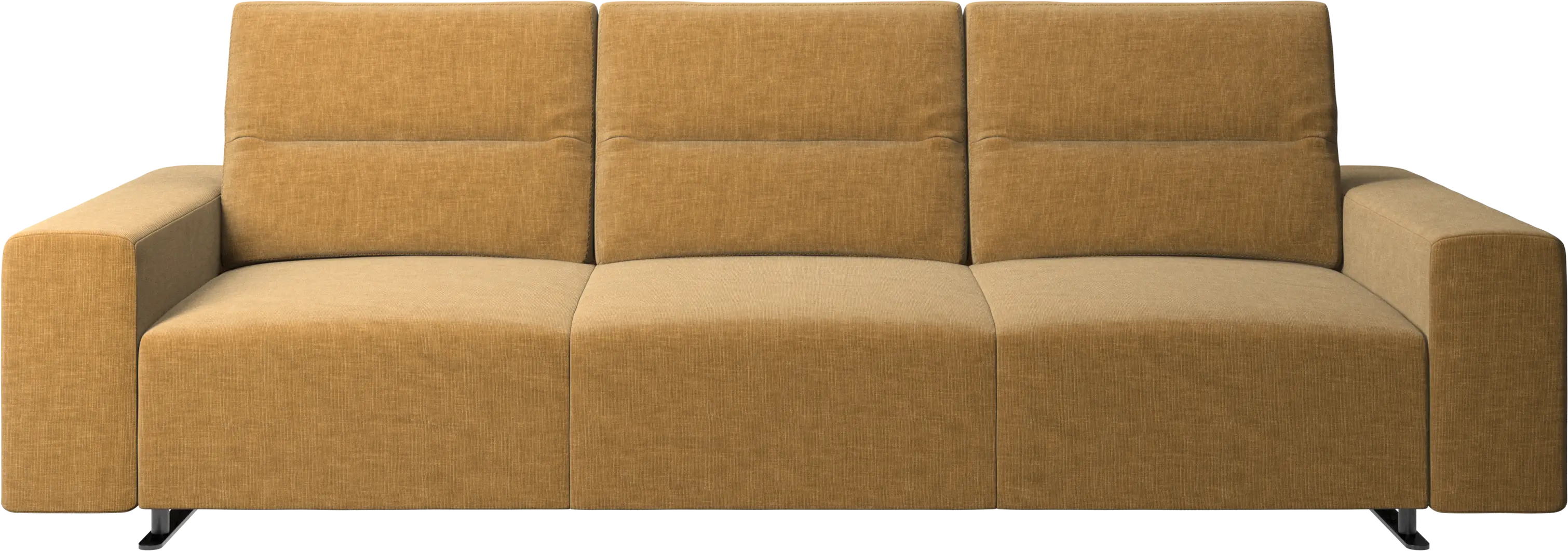 Hampton sofa with adjustable back and storage on the right side