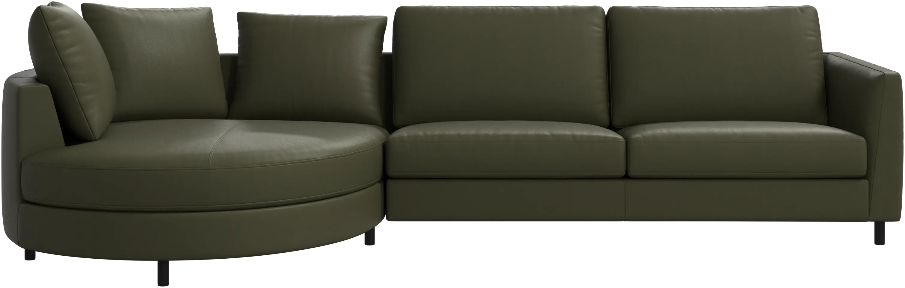 Sofá Indivi com chaise longue à esquerda