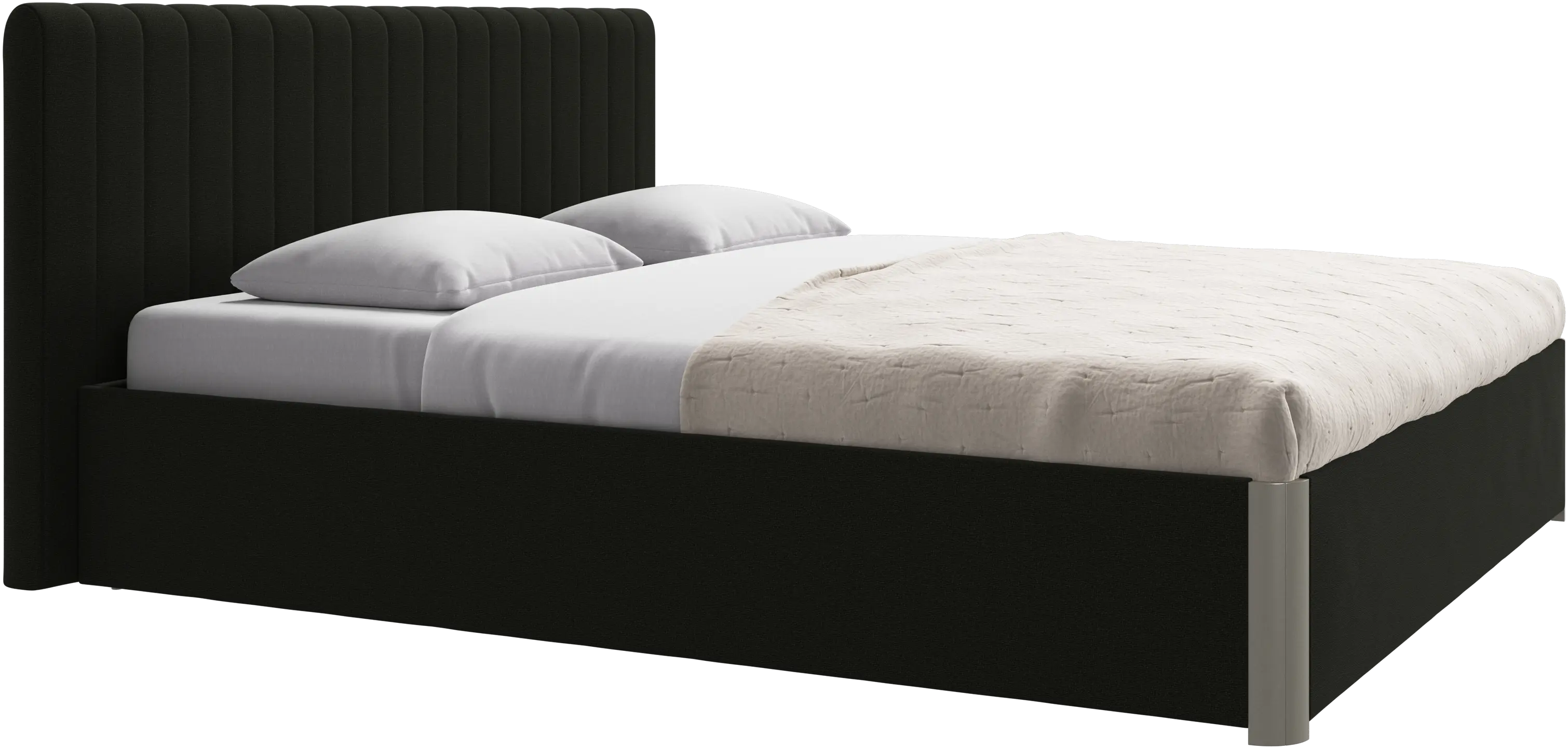 Element bed, bed-mounted headboard, with slats, excl. mattress