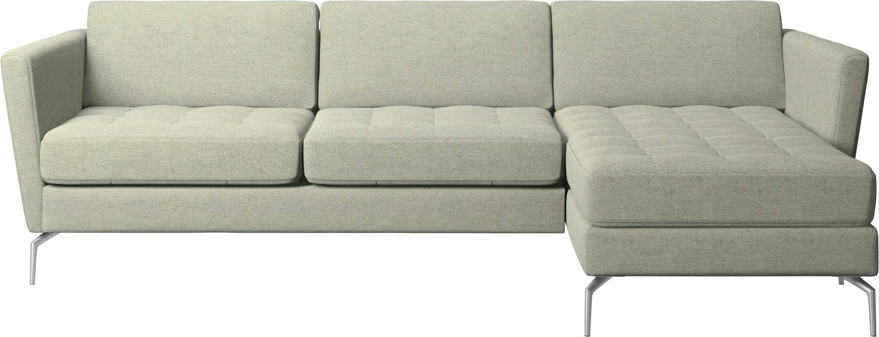Osaka sofa with resting unit, tufted seat