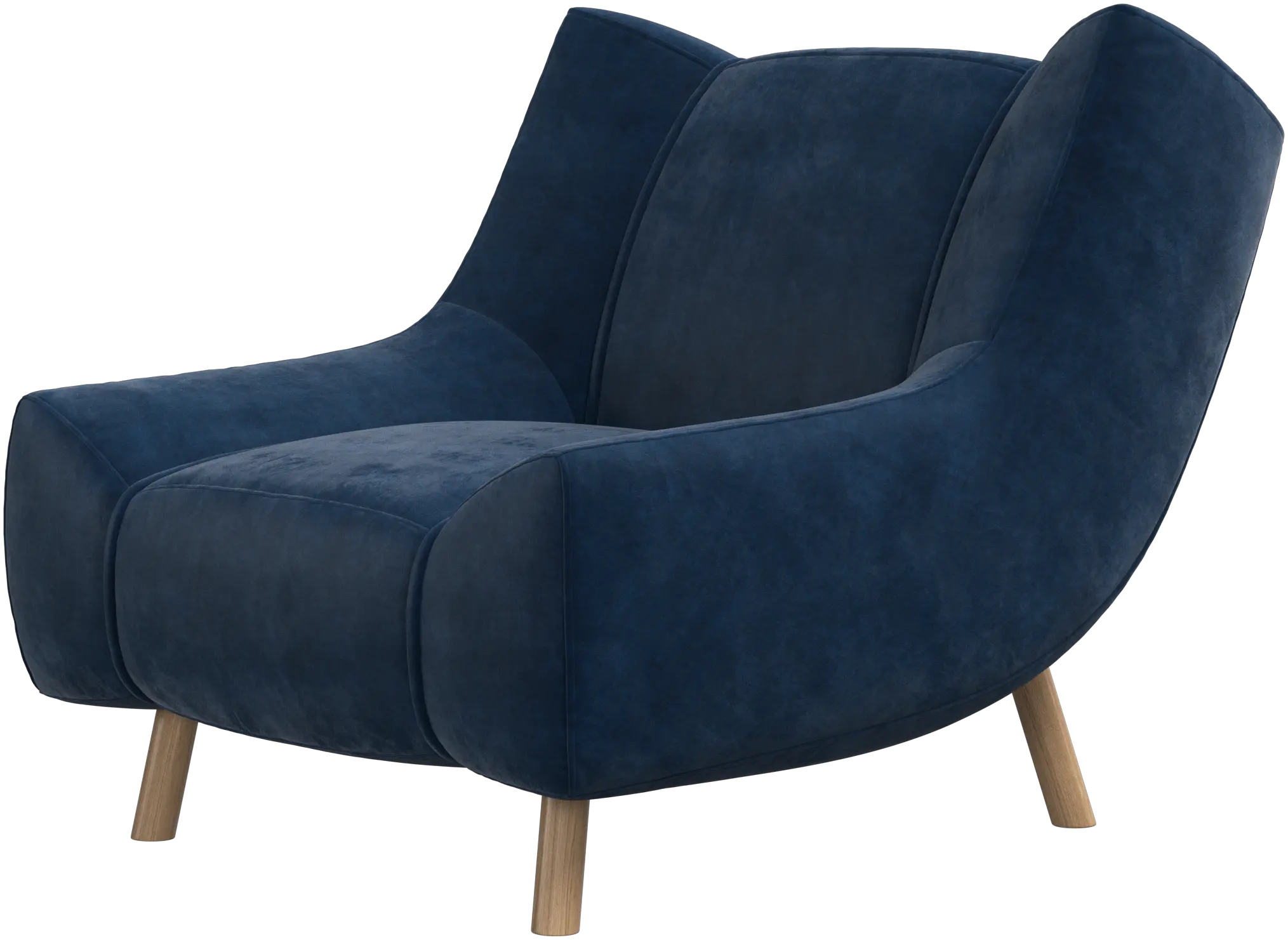 Chaise Nawabari, jambe en bois