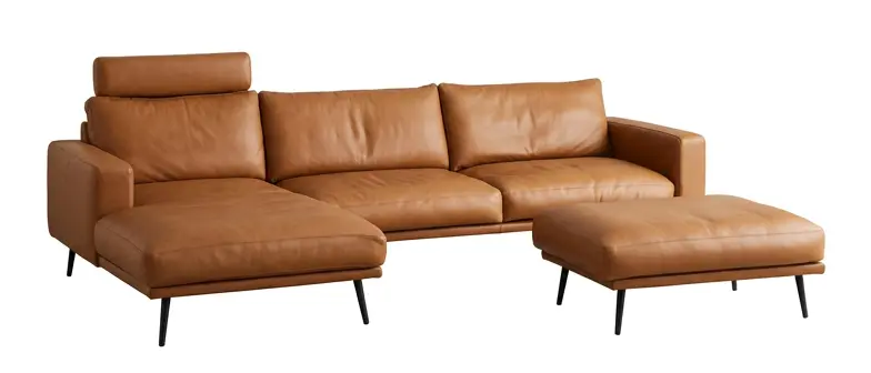 Sofas Carlton mit Ruhemodul inkl. Hocker und Nackenstütze