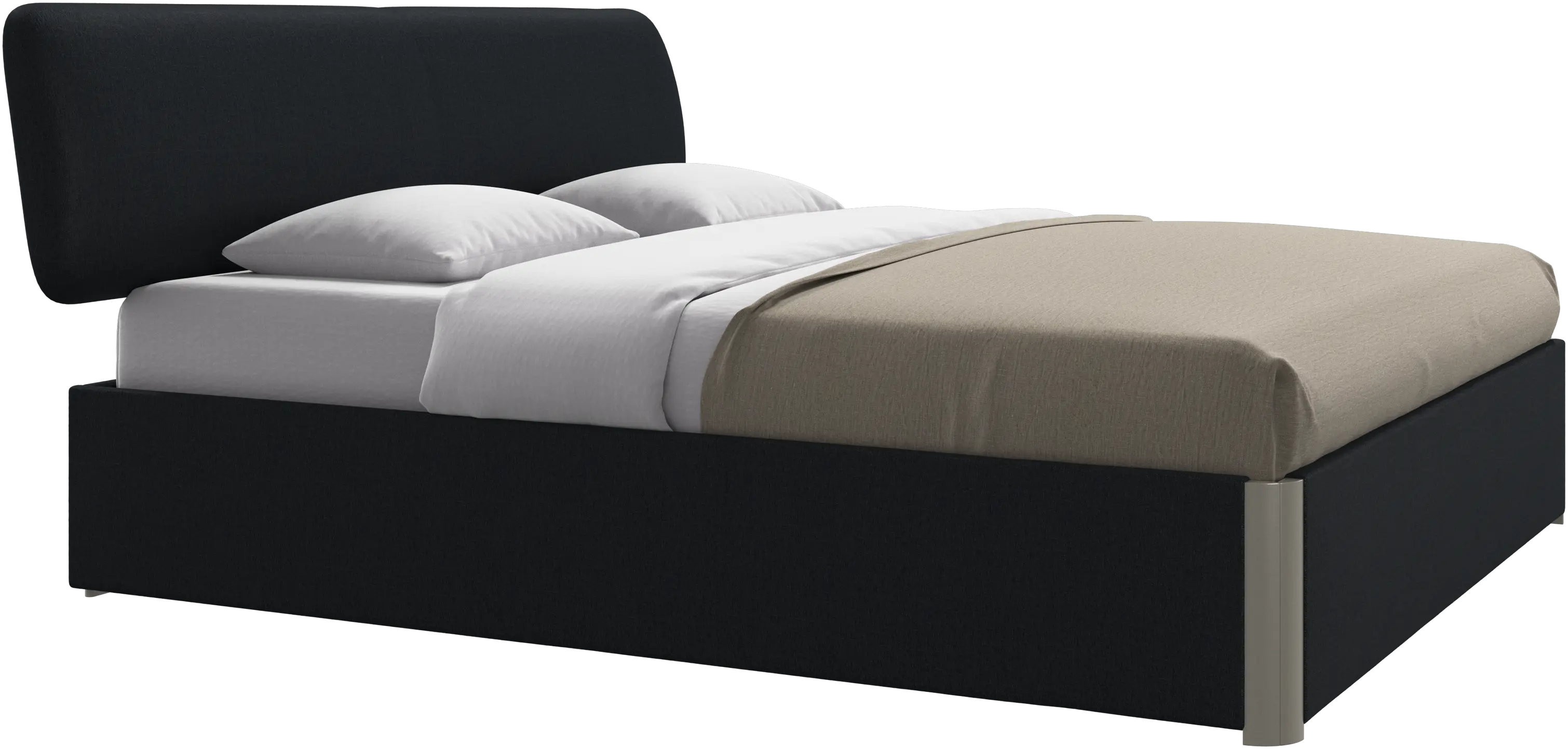 Element ベッド、ベッド取り付け型ヘッドボード、すのこ付きと収納ソリューション、マットレス別売り