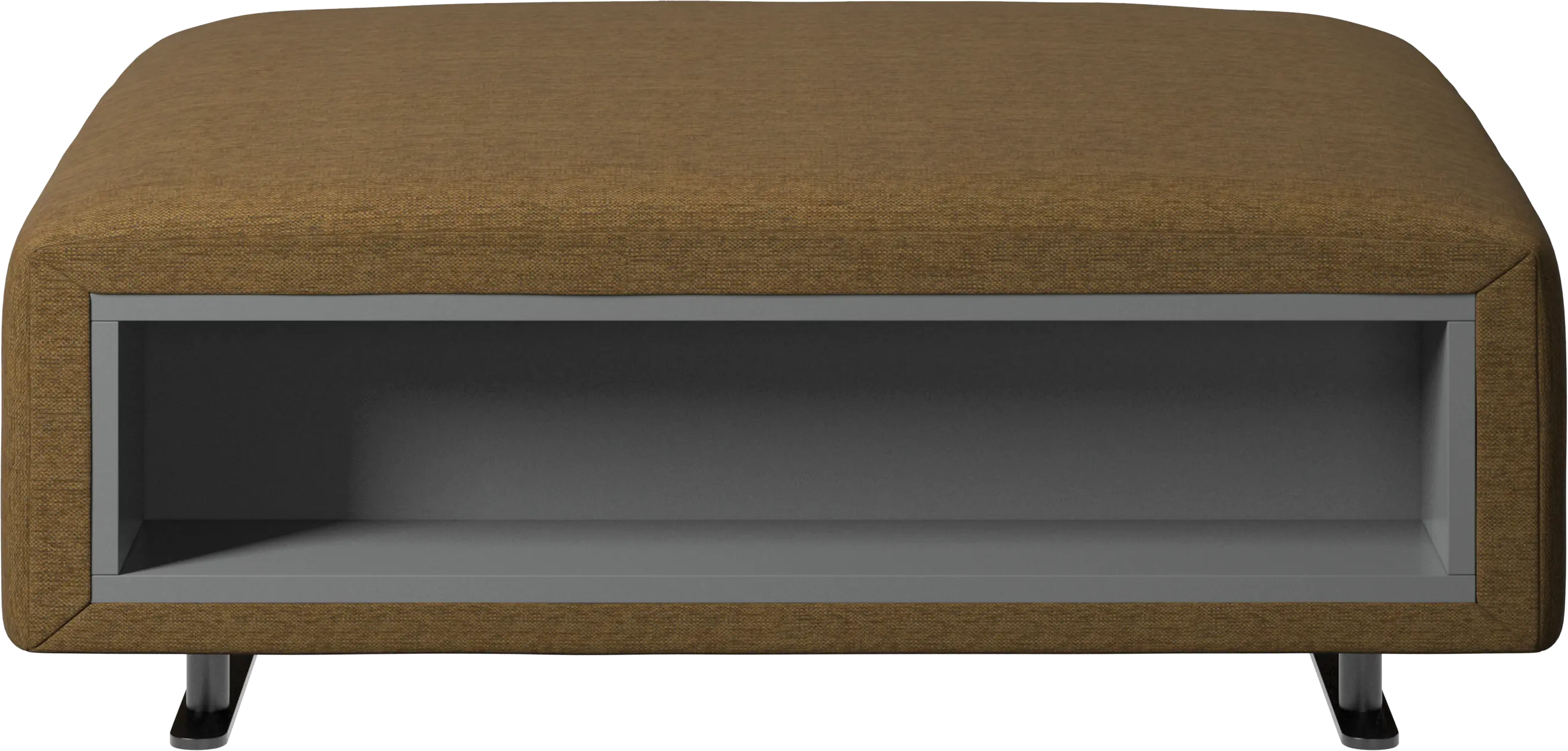 Hampton footstool with storage left and right sides