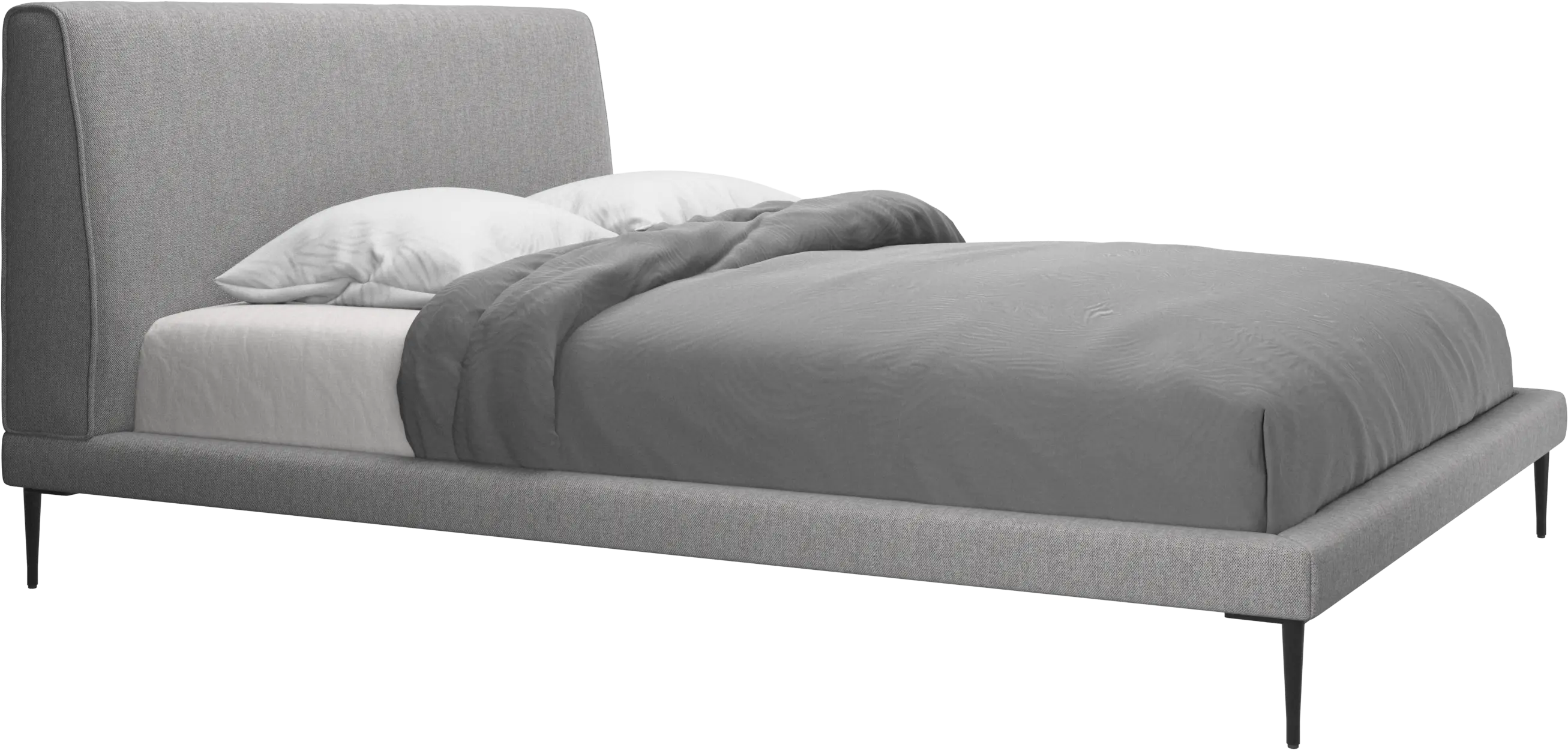 Arlington bed, excl. mattress - LIGHT GREY BRISTOL