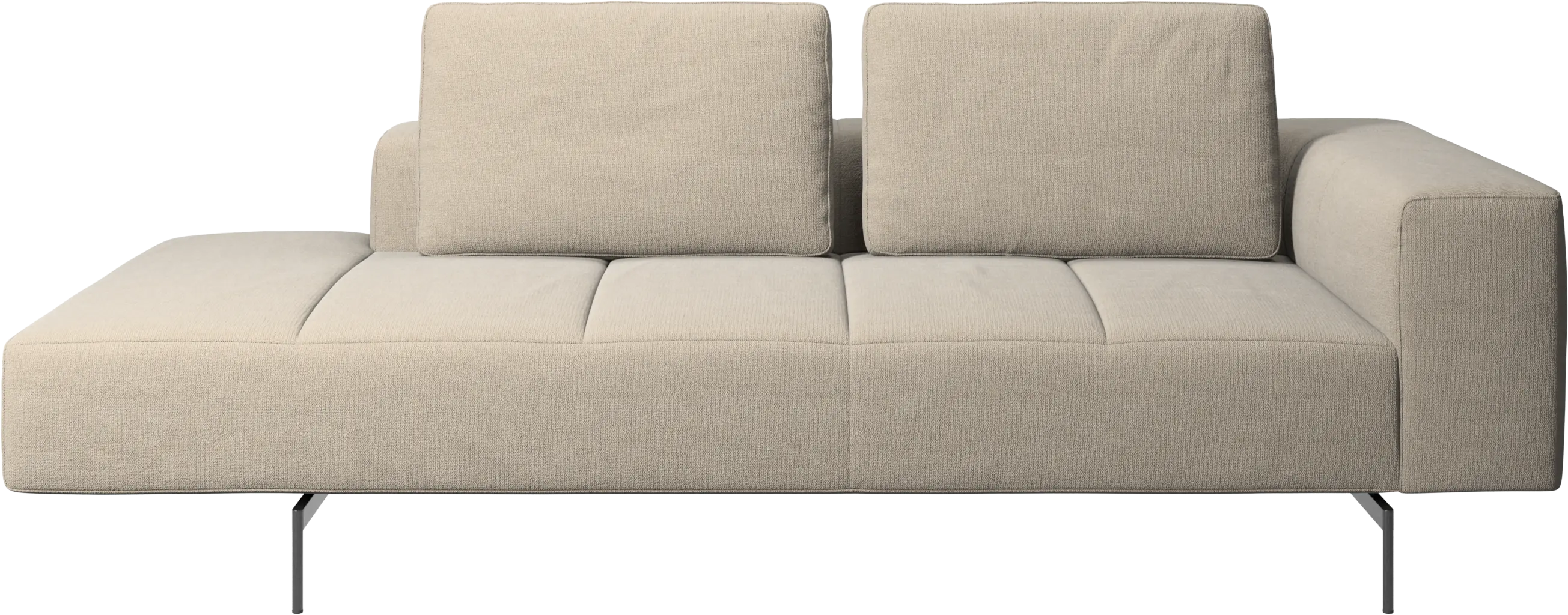 Amsterdam resting module for sofa, armrest right, open end left