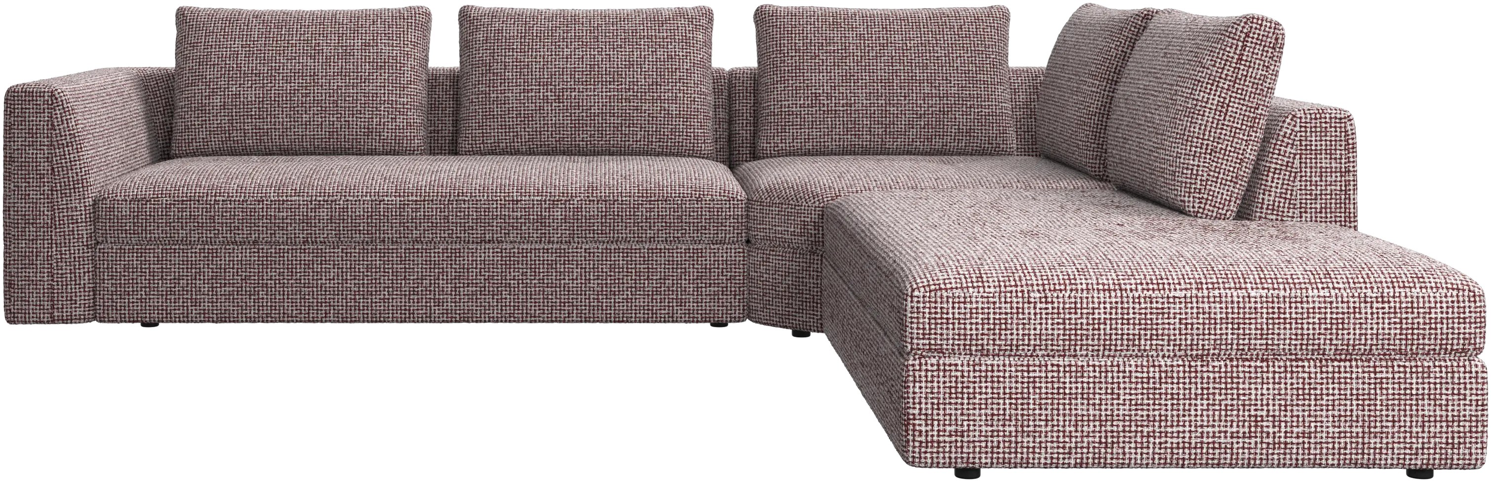 Bergamo corner sofa with lounging unit