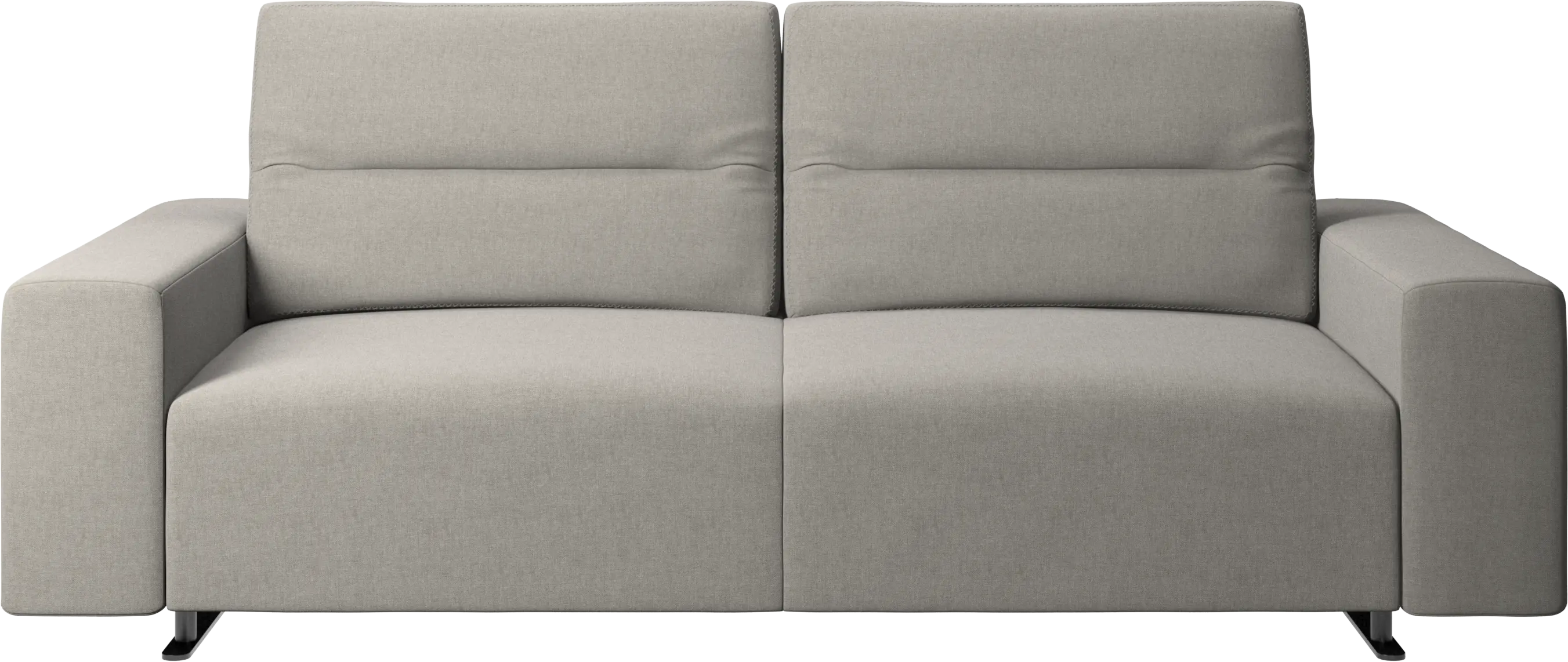 Hampton sofa with adjustable back and storage on the right side