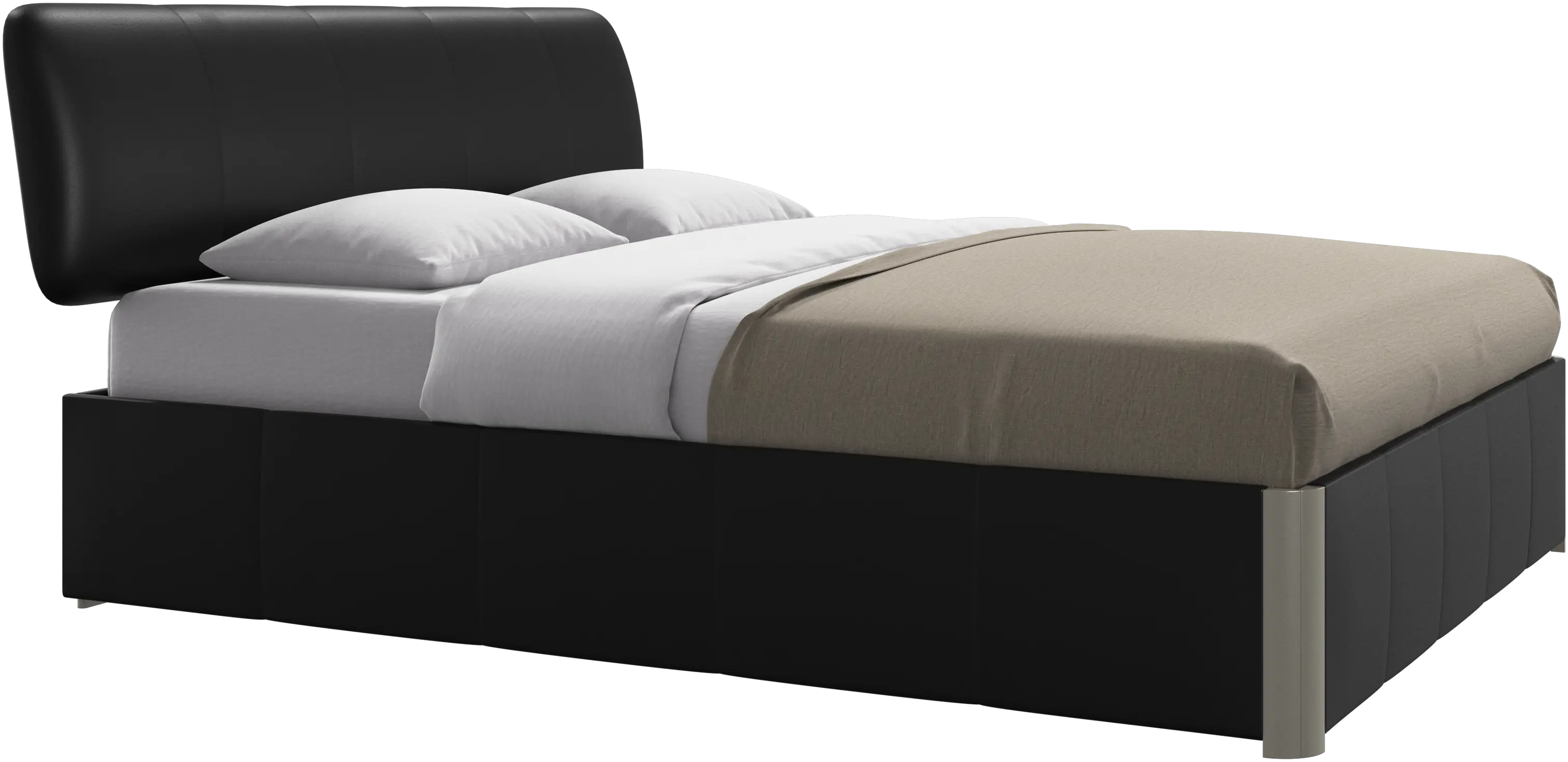 Element bed, bed-mounted headboard, with slats, excl. mattress