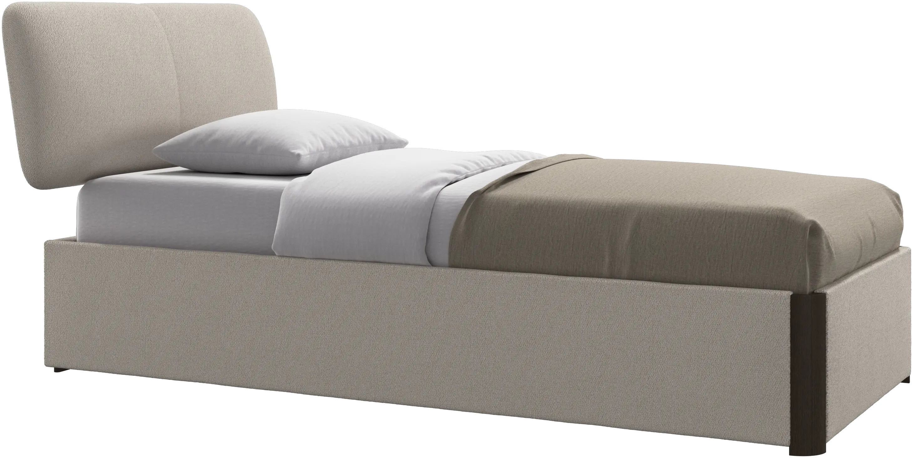 Element ベッド、ベッド取り付け型ヘッドボード、すのこ付きと収納ソリューション、マットレス別売り