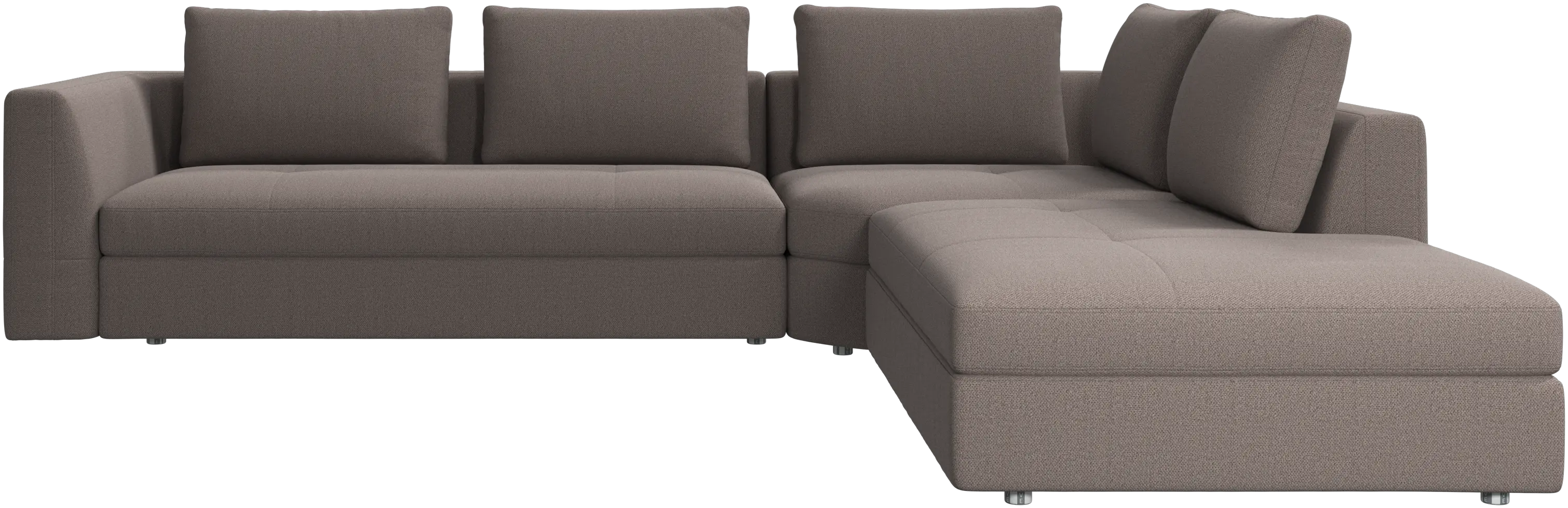 Bergamo corner sofa with lounging unit
