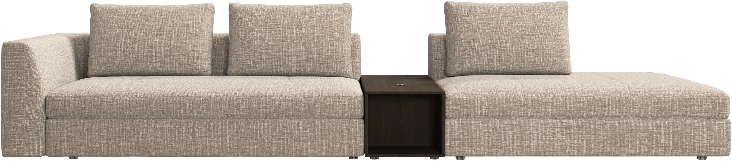 Bergamo 3-seters loungesofa med oppbevaring