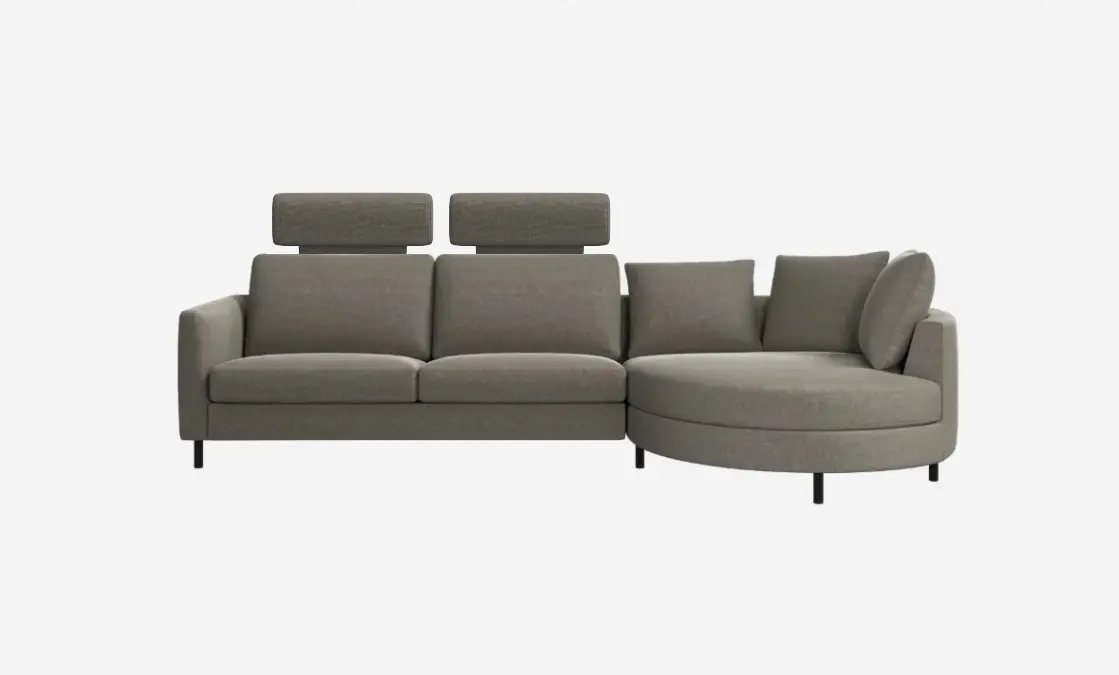Sofas I.D.V. ソファ、カウチソファ付き（右）ヘッドレスト付き