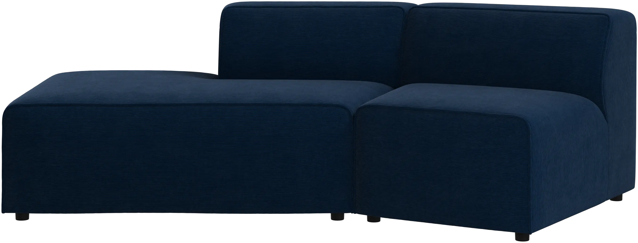 Zakrzywiona sofa Carmo z otwartym końcem, lewa