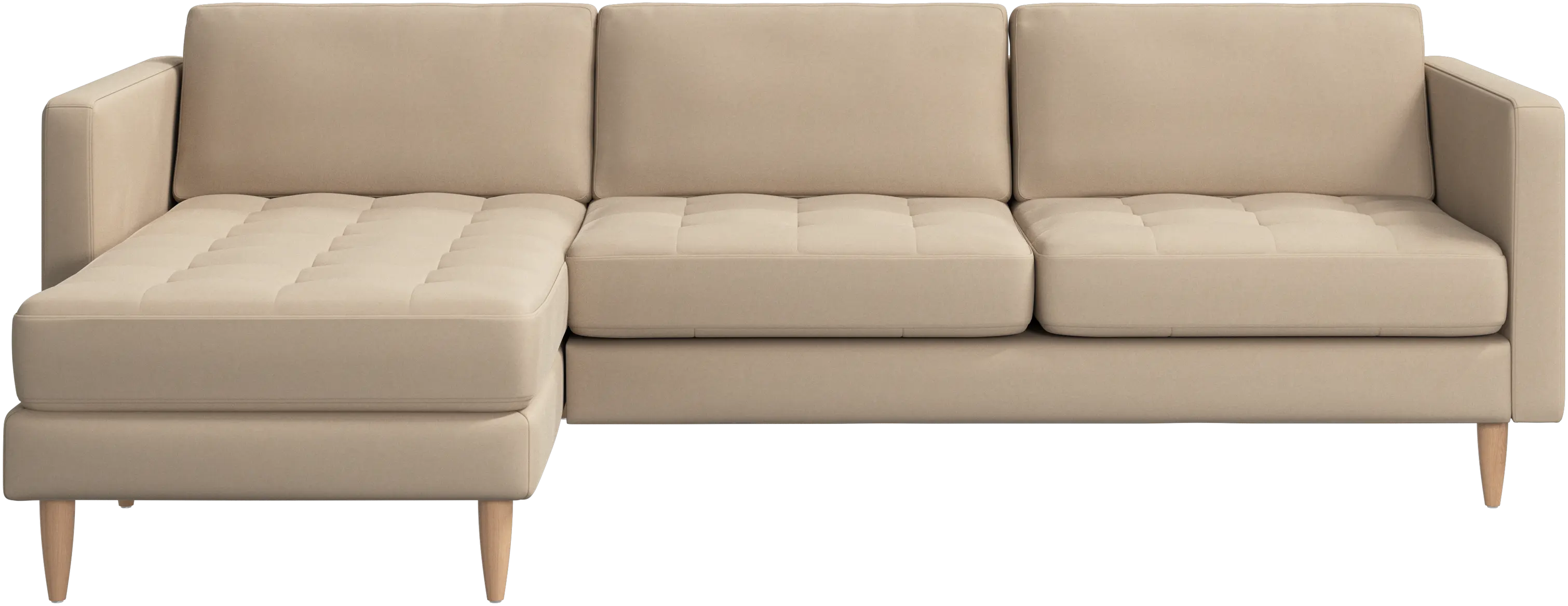 Osaka sofa with resting unit, tufted seat