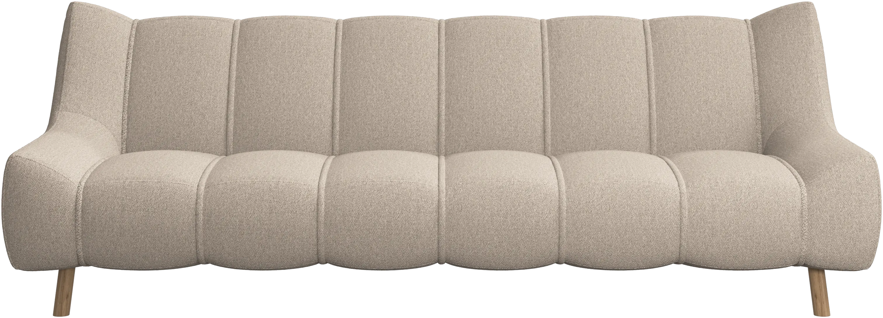Nawabari 3 seater sofa, wooden leg