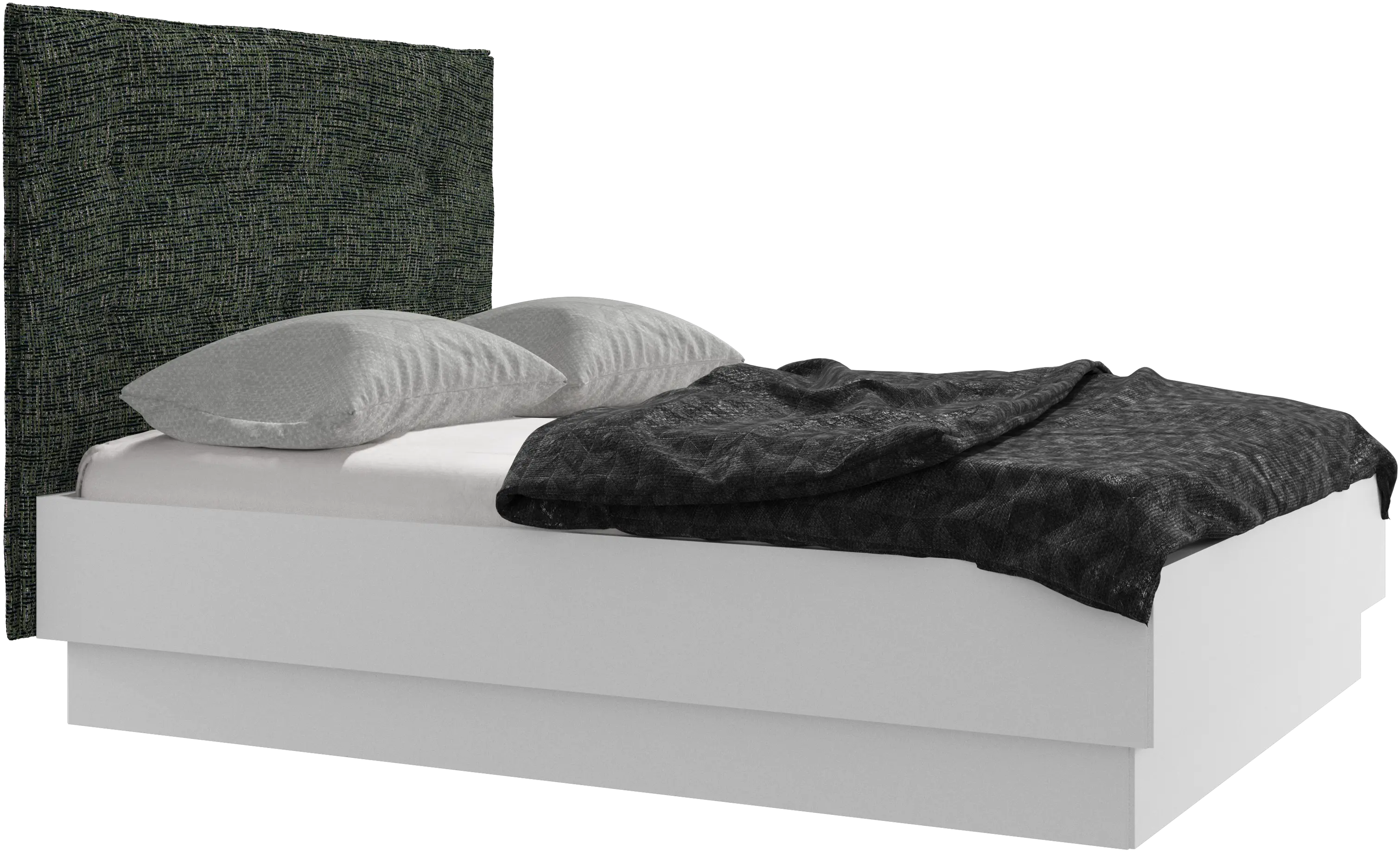 Lugano storage bed with lift-up frame and slats, excl. mattress