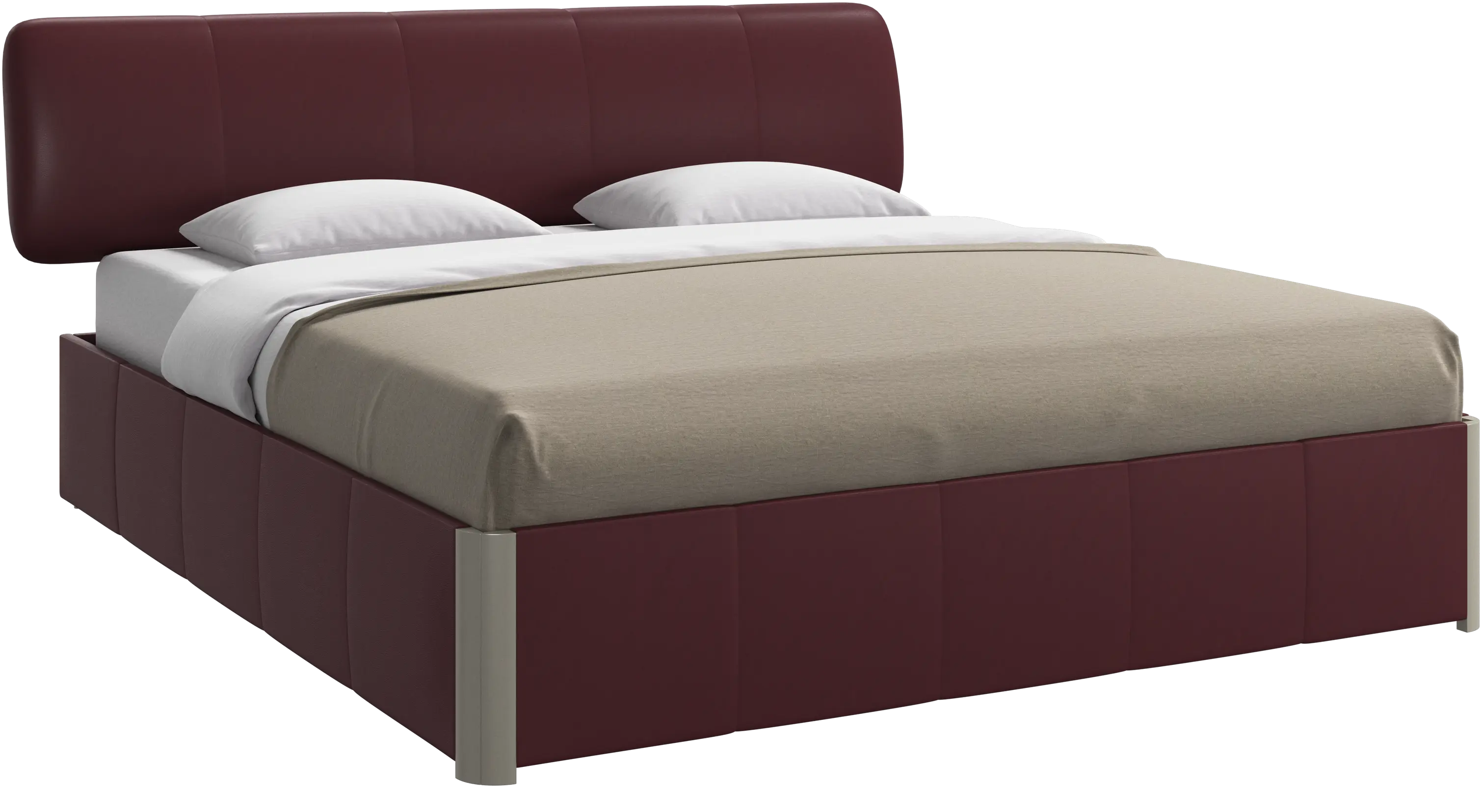 Element bed, bed-mounted headboard, with slats, excl. mattress