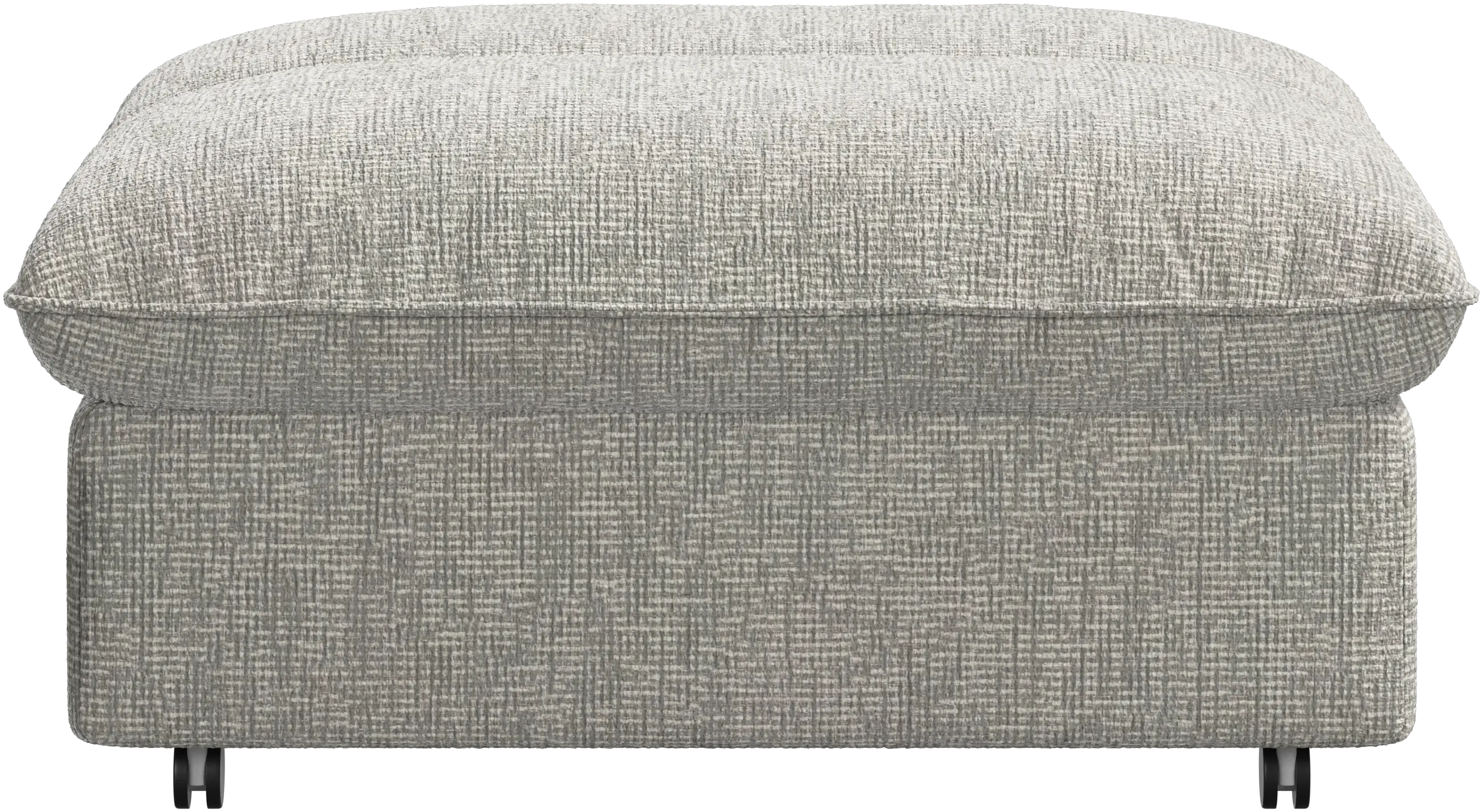 Southampton pouf on wheels with storage