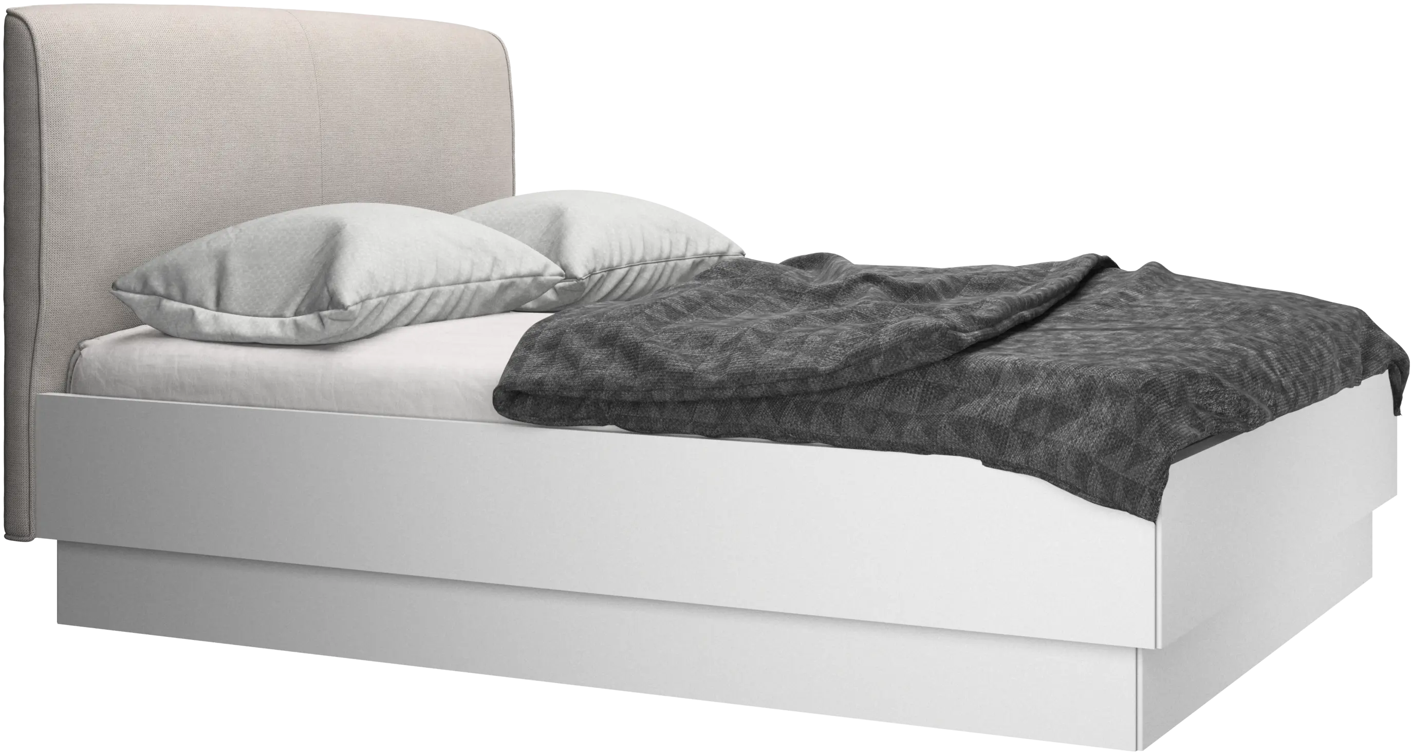 Houston, upholstered bed with storage