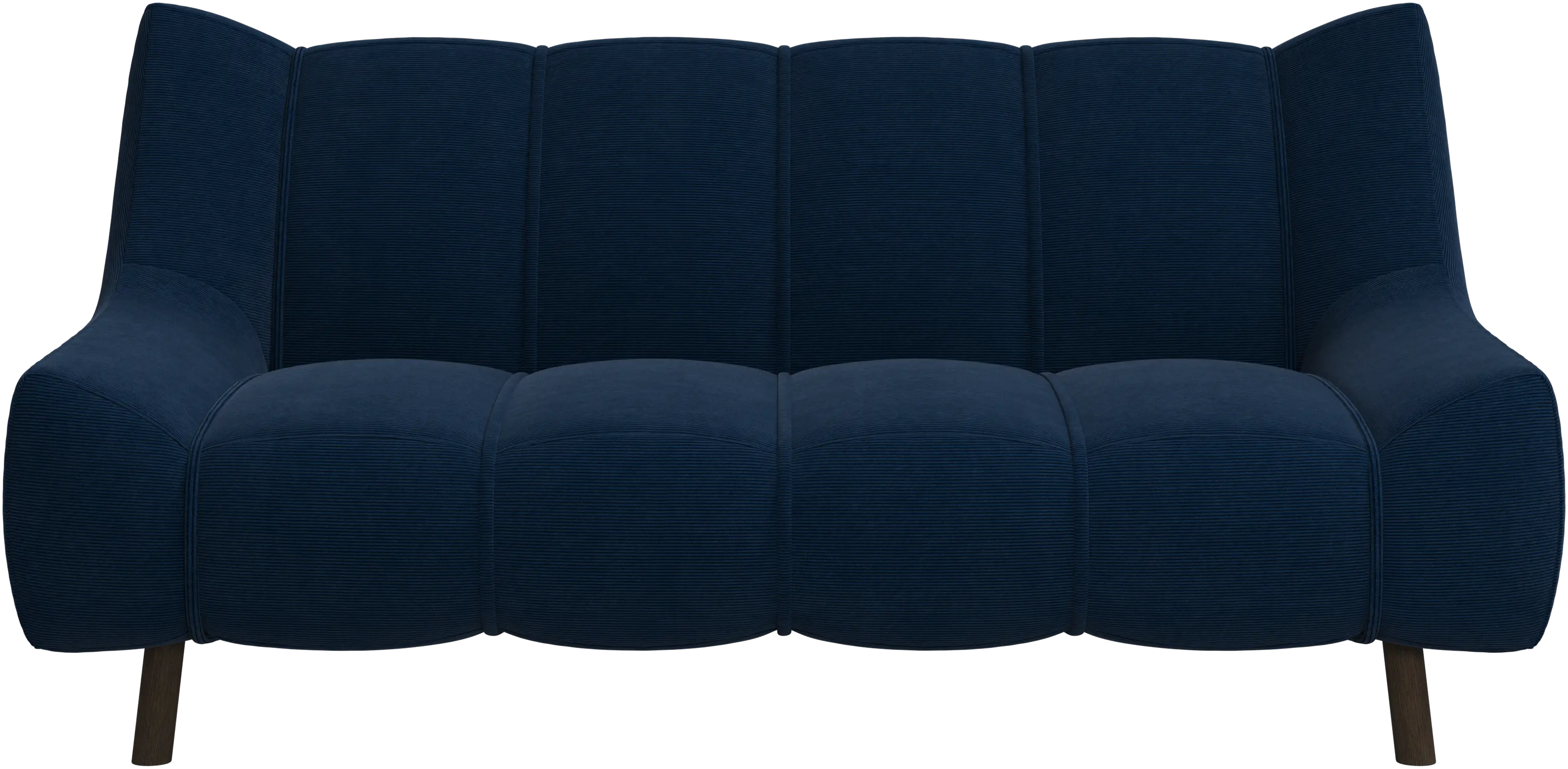 Canapé 2 places Nawabari, jambe en bois