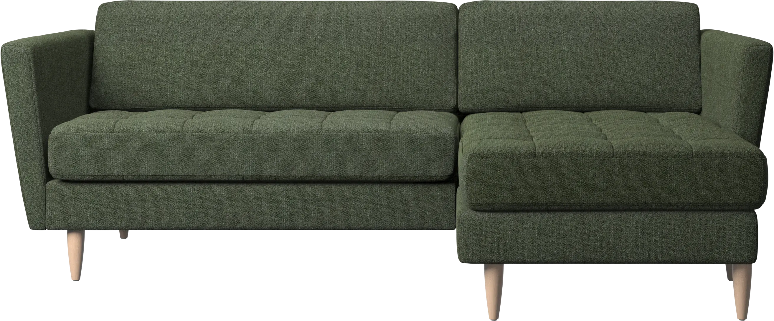 Osaka sofa with resting unit, tufted seat
