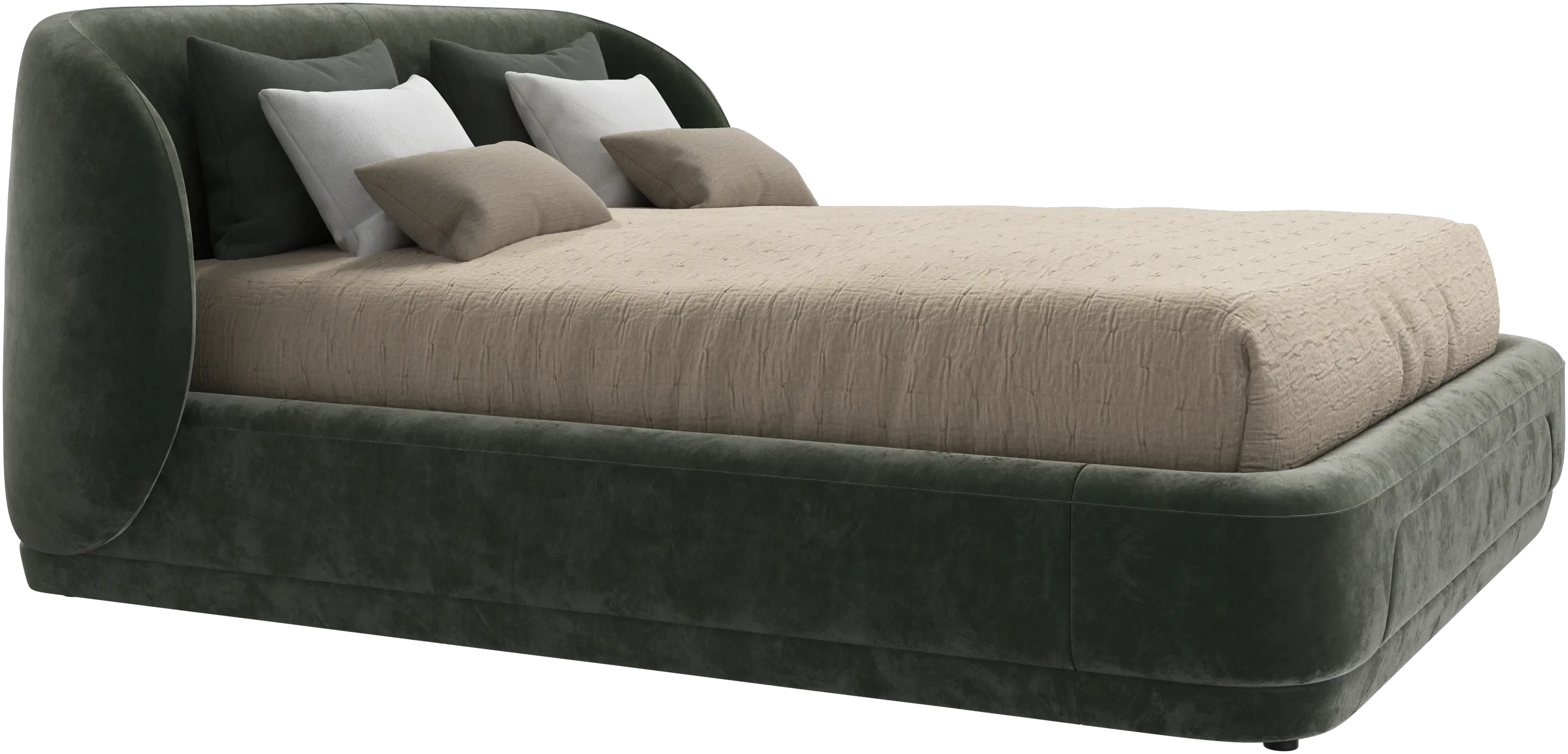 Bolzano bed with slats  - W160xL200cm