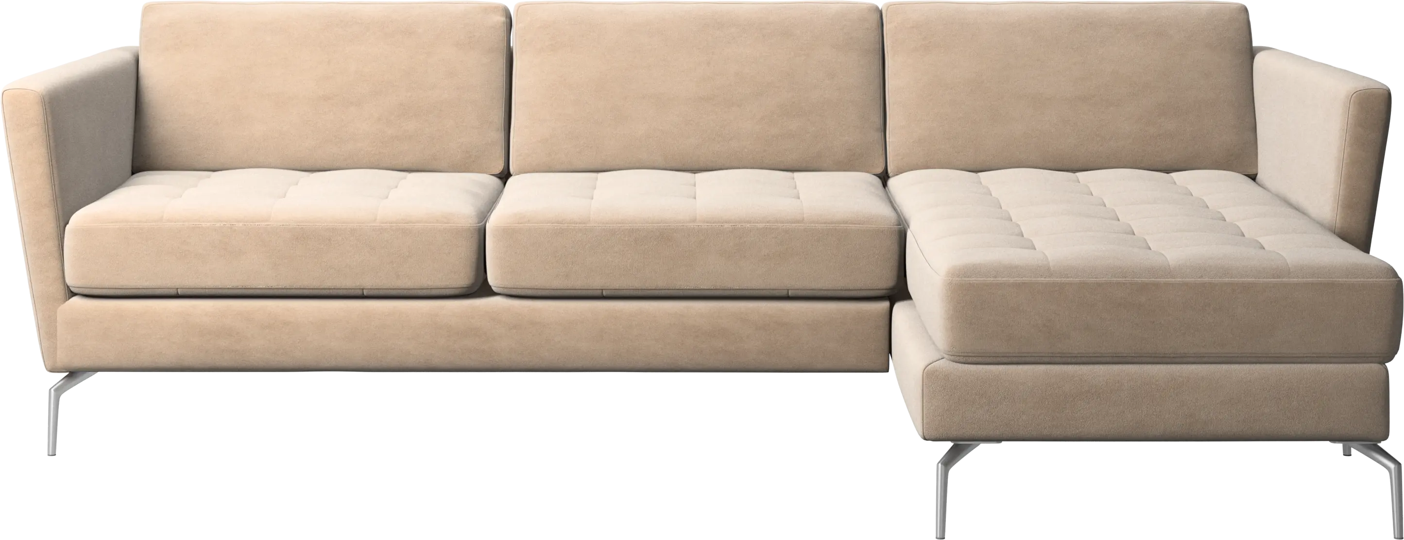 Osaka sofa with resting unit, tufted seat