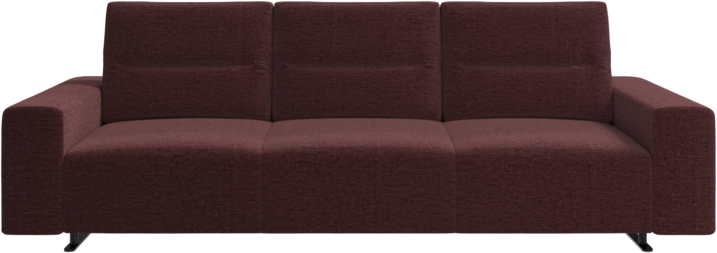 Hampton sofa with adjustable back and storage on the right side