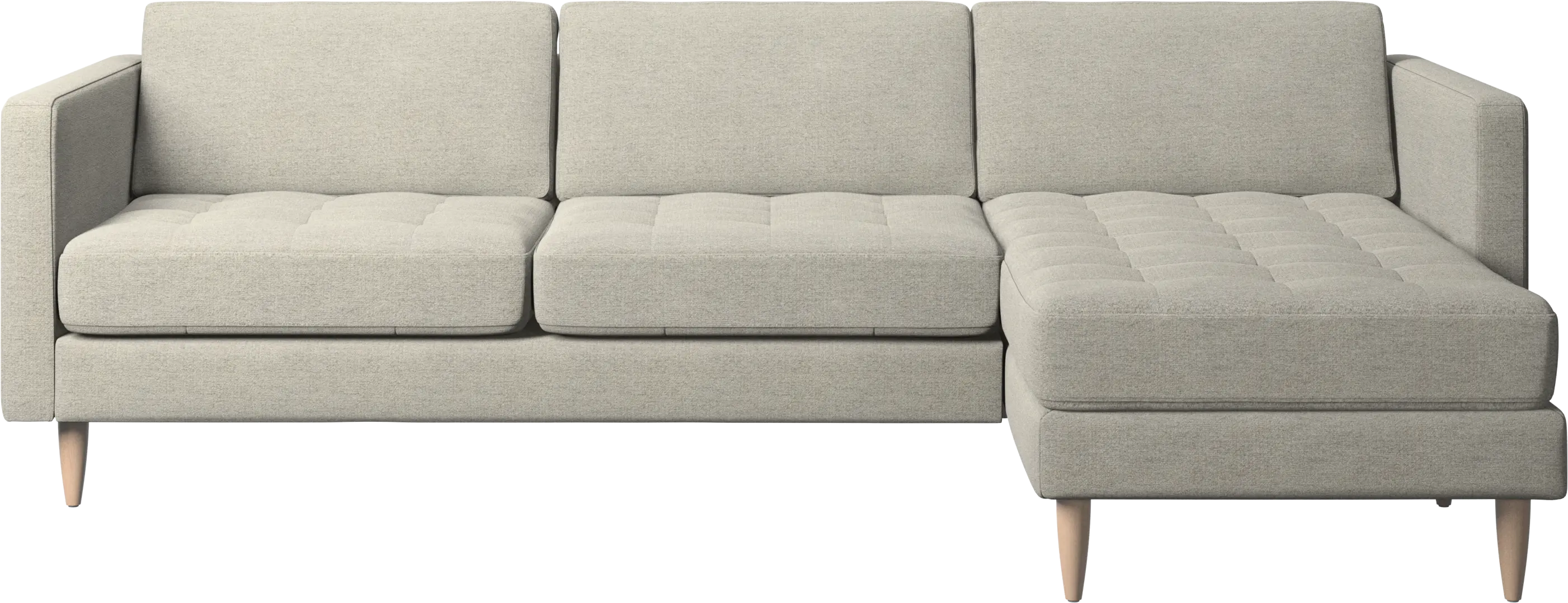 Osaka sofa with resting unit, tufted seat