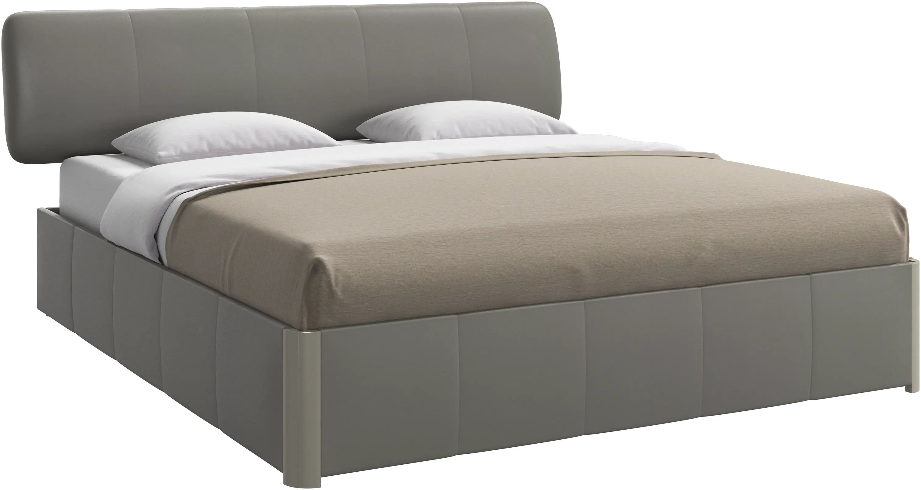 Element 床、床掛け式ヘッドボード、スラット付き、マットレス除外