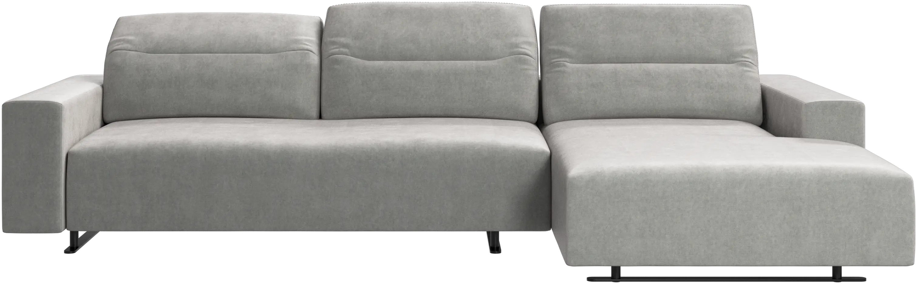 Hampton sofa with adjustable back and resting unit left side