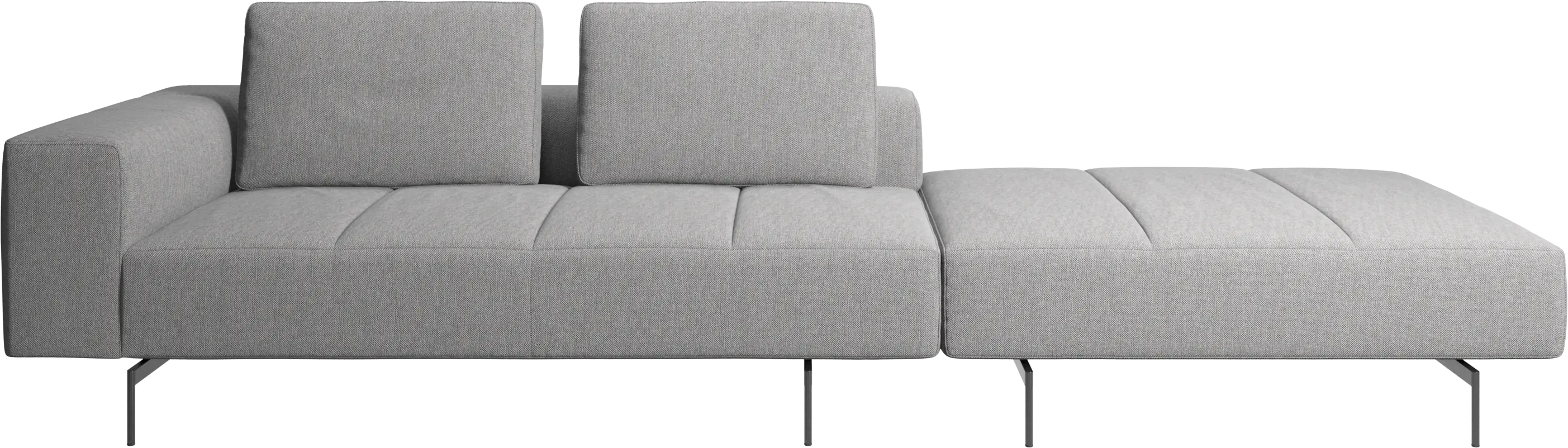 Amsterdam sofa with footstool on right side