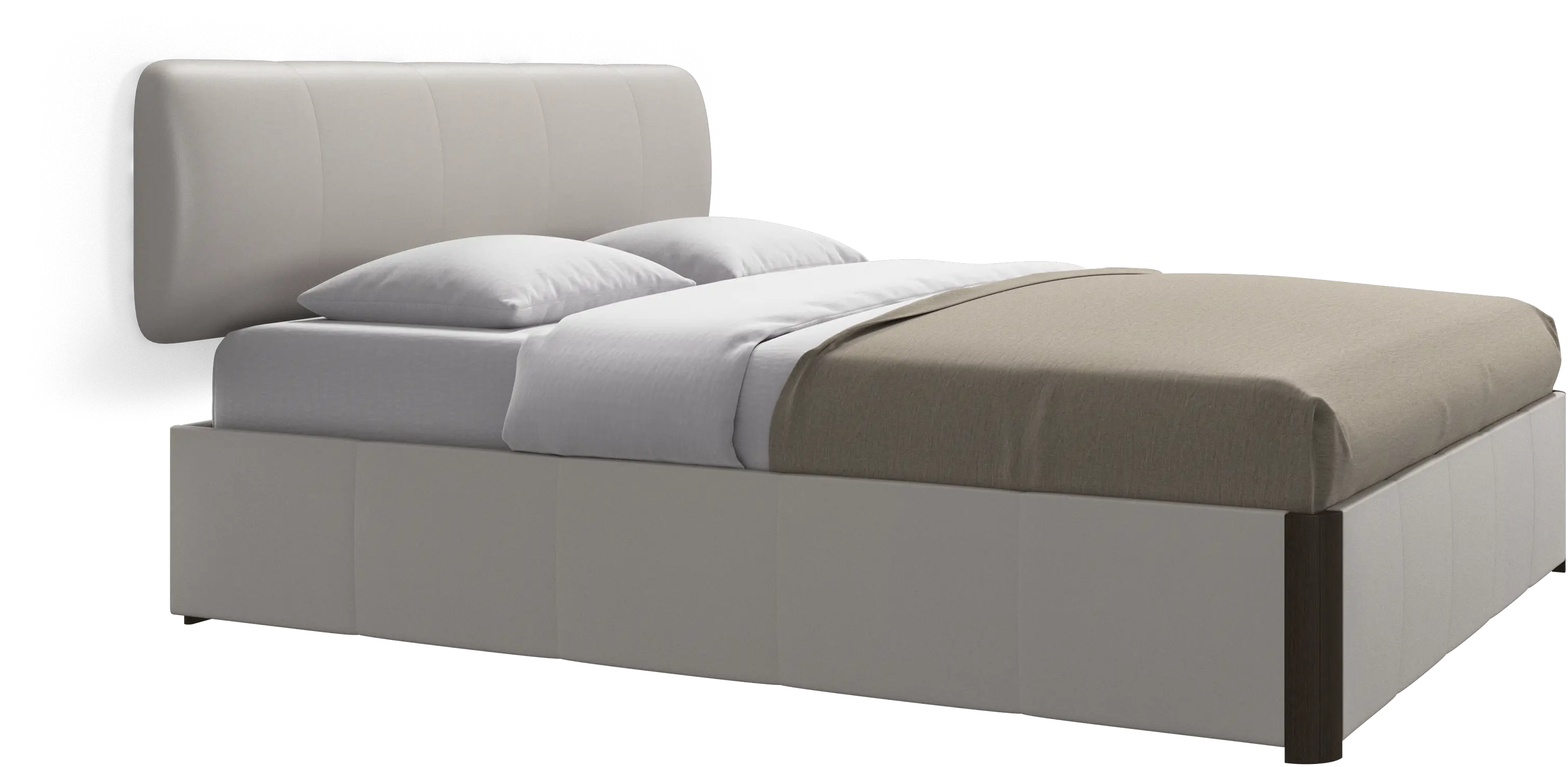 Element bed, wall-mounted headboard, with slats, excl. mattress