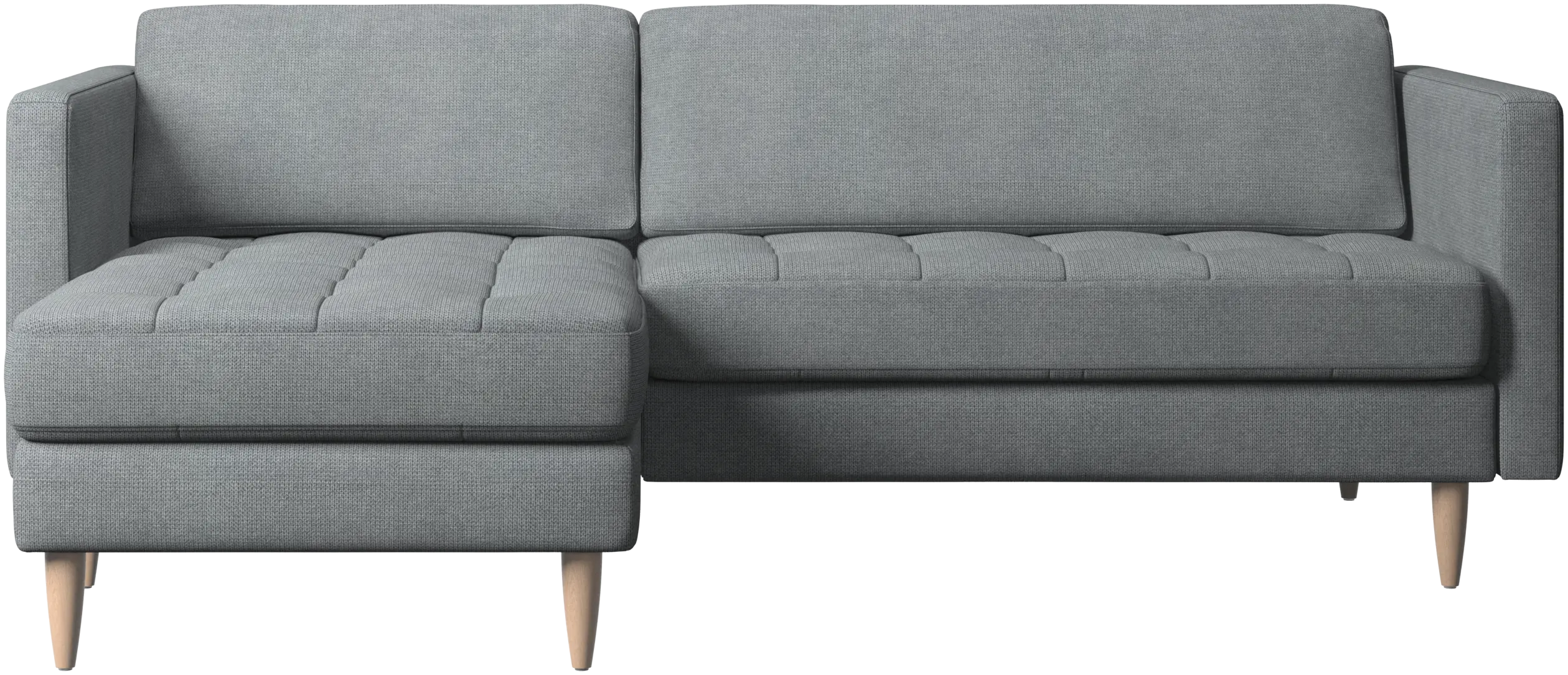 Osaka sofa with resting unit, tufted seat