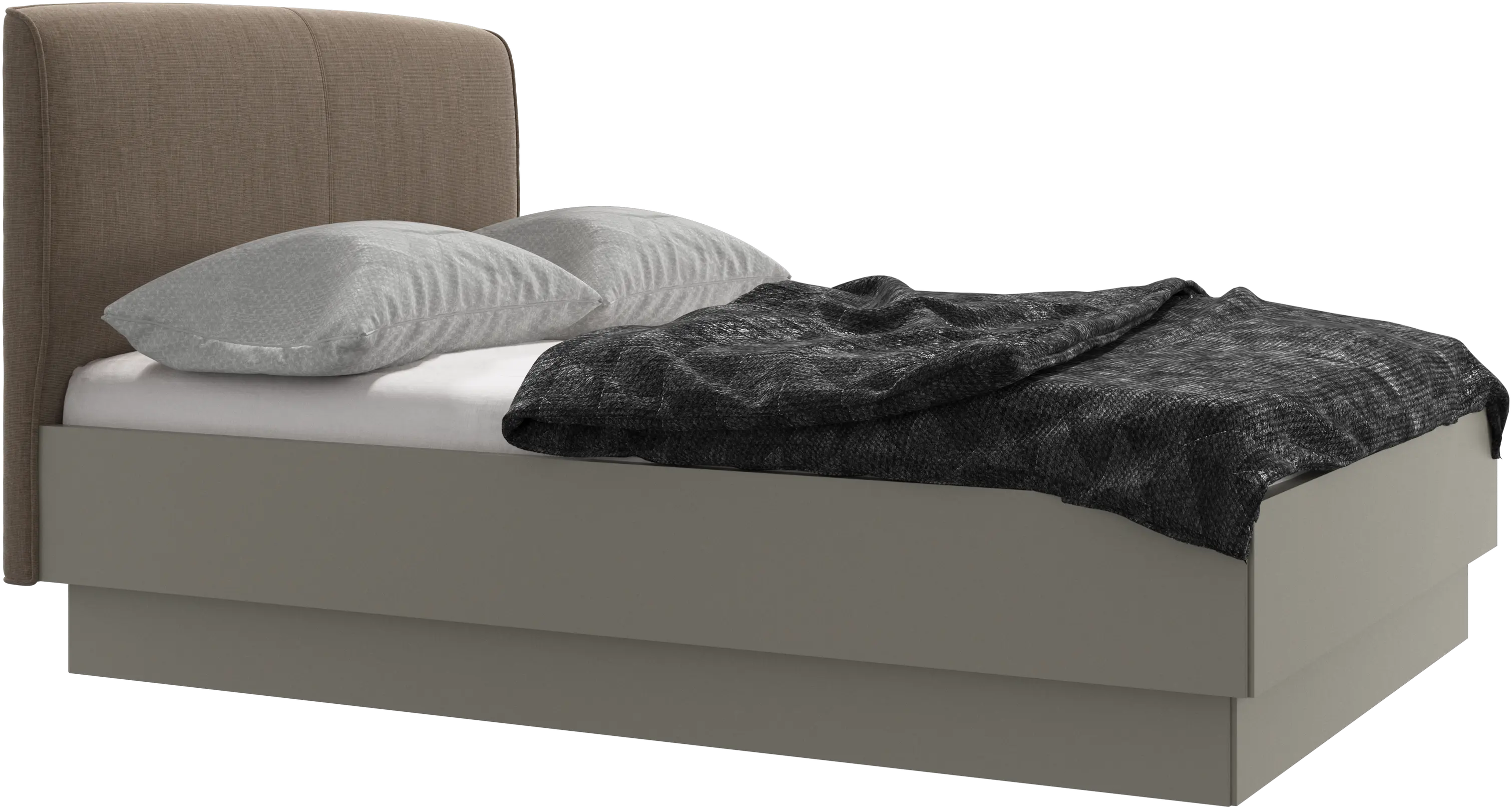 Houston, upholstered bed with storage